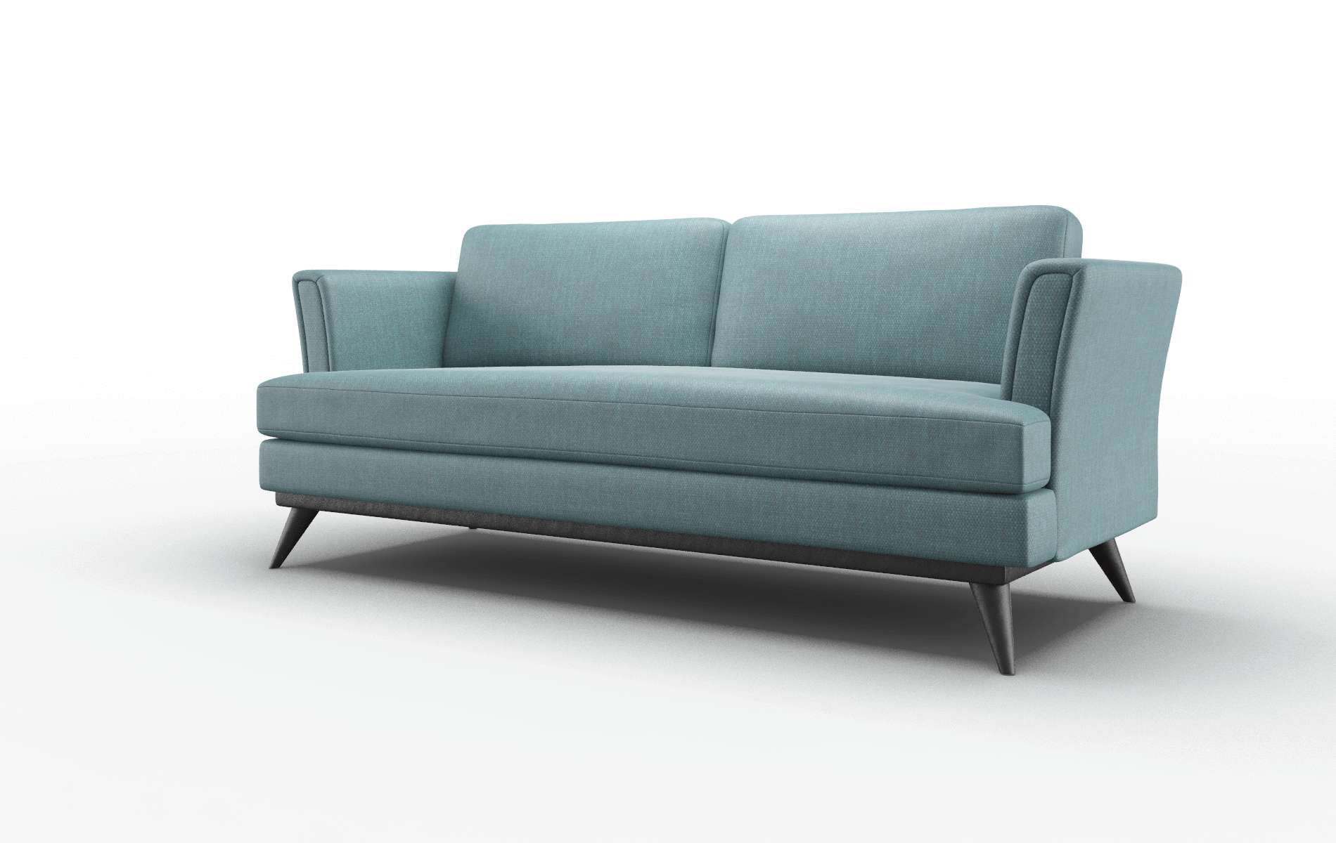 Antalya Leslie Peacock Sofa espresso legs 4