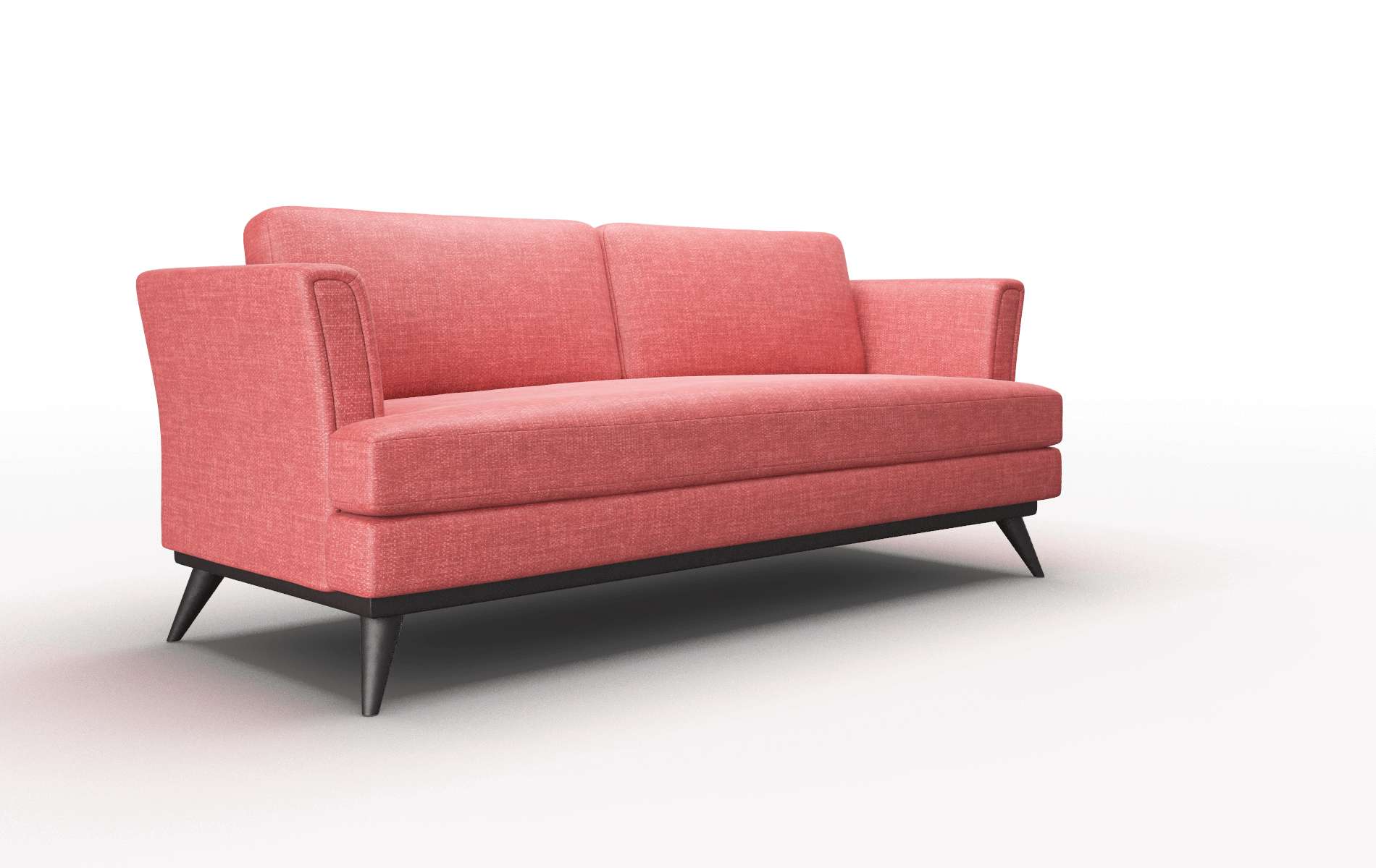 Antalya Leslie Poppy Sofa espresso legs 2