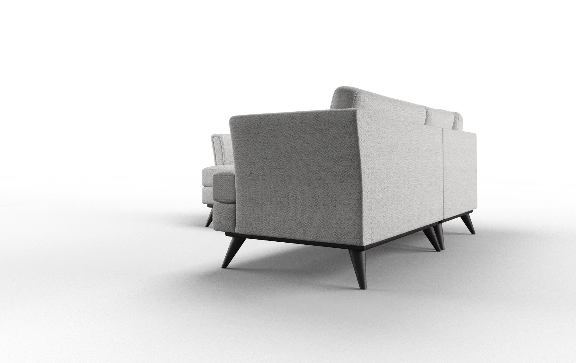 Antalya Malibu Dove Sectional espresso legs 5