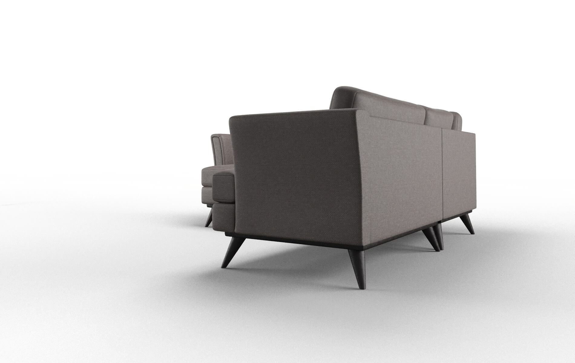 Antalya Oscar Chocolate Sectional espresso legs 5