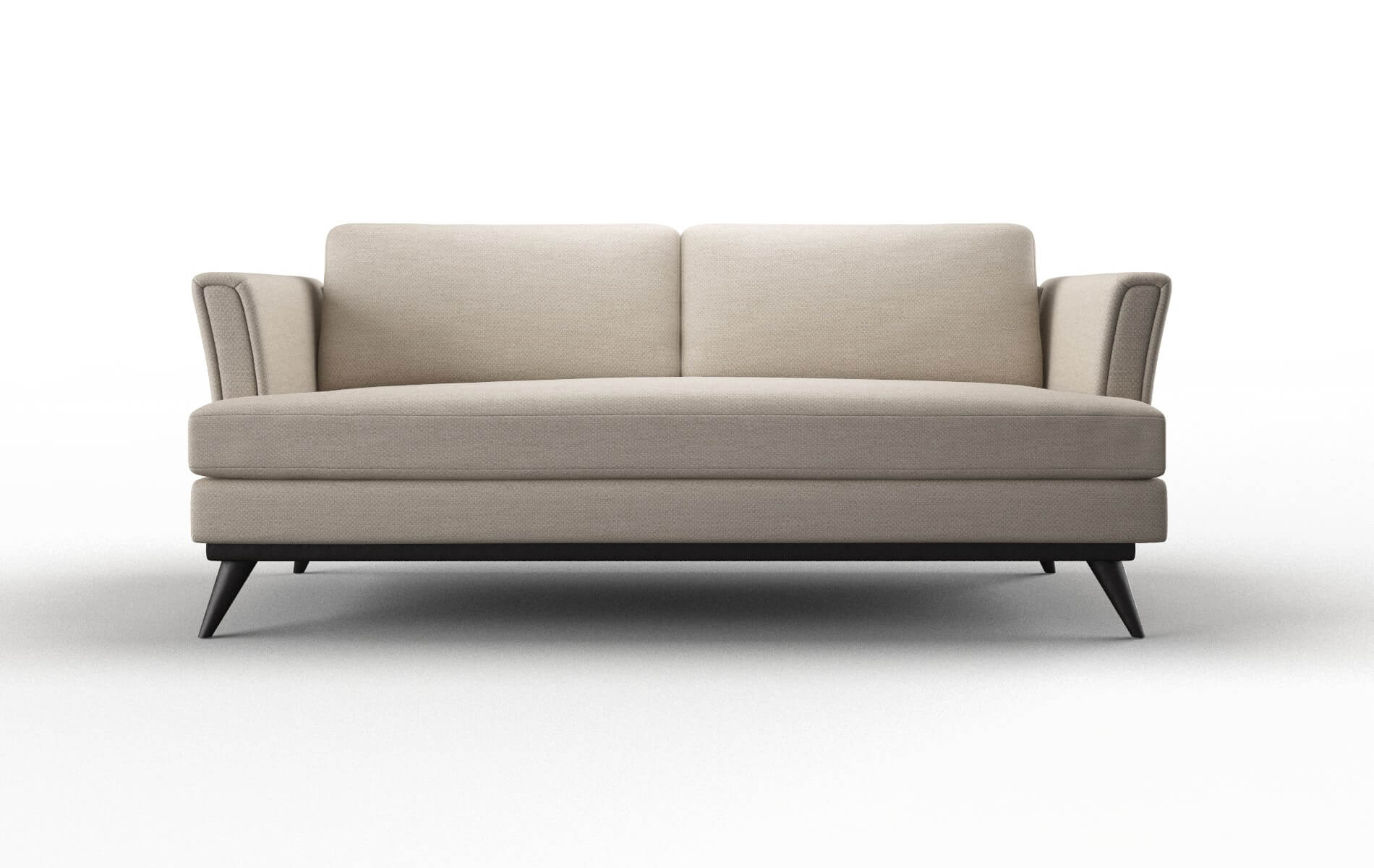 Antalya Oscar Linen Sofa espresso legs 1