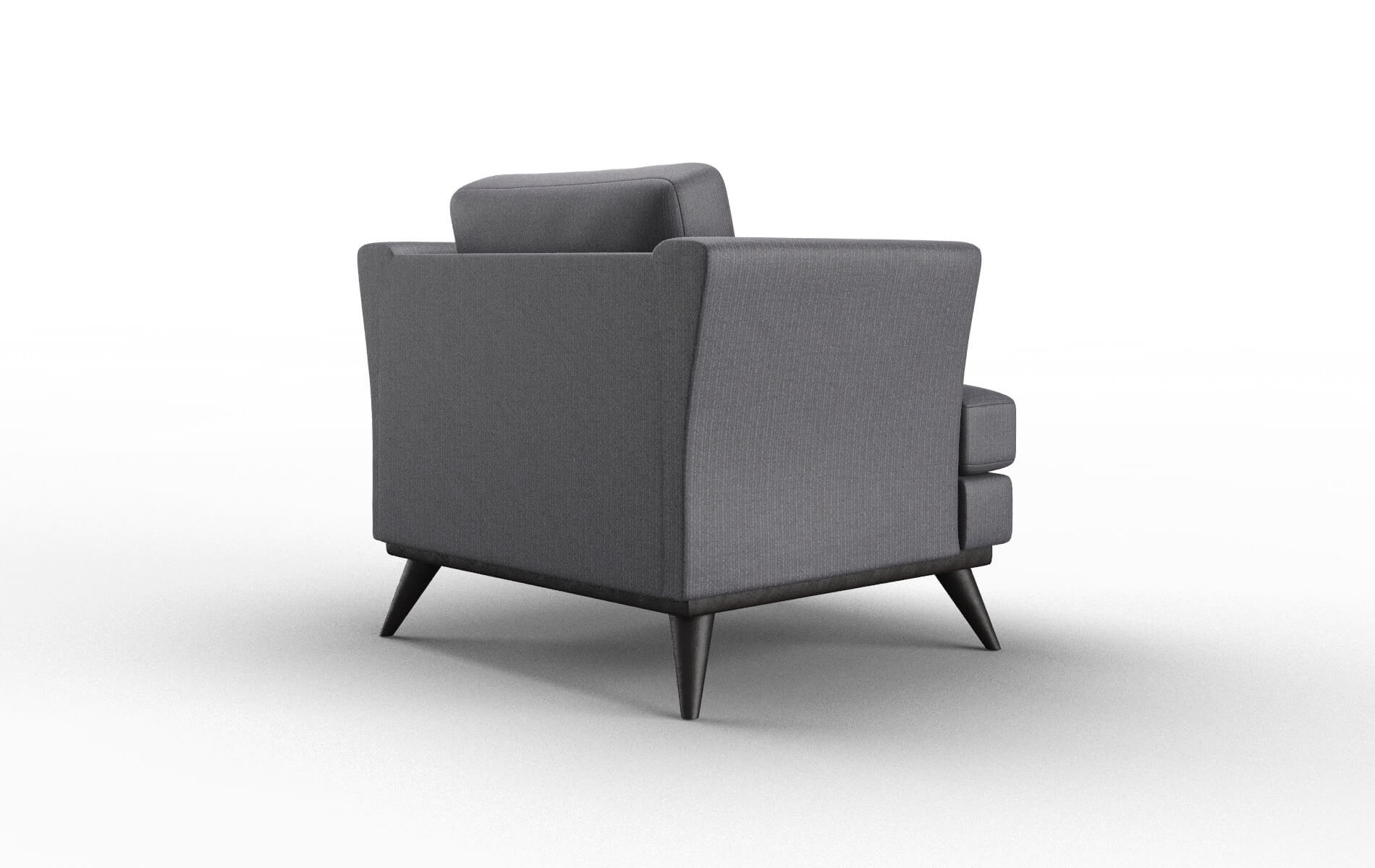 Antalya Parker Charcoal Chair espresso legs 5