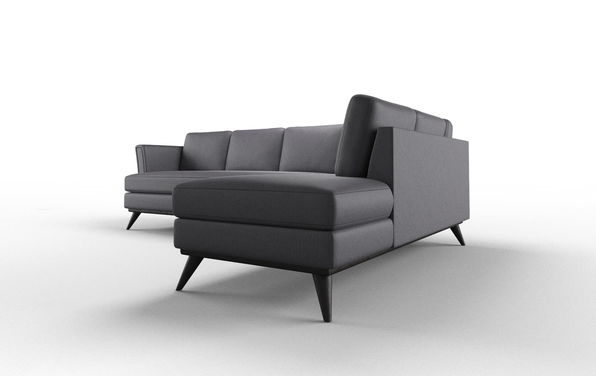 Antalya Parker Charcoal Panel espresso legs 4