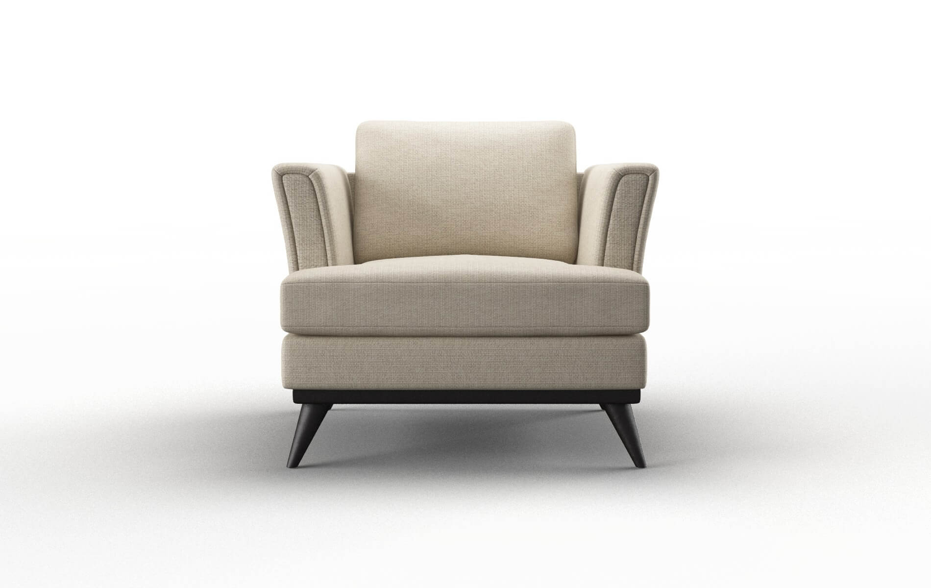 Antalya Parker Linen Chair espresso legs 1