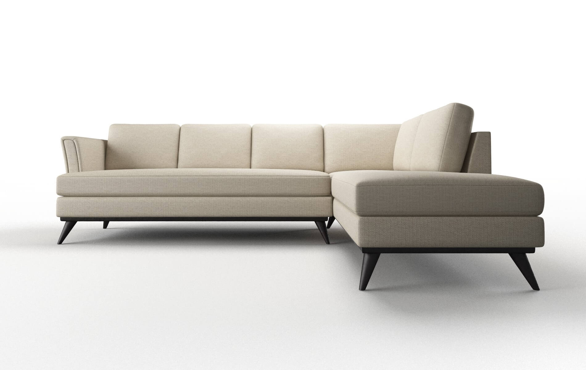 Antalya Parker Linen Panel espresso legs 1