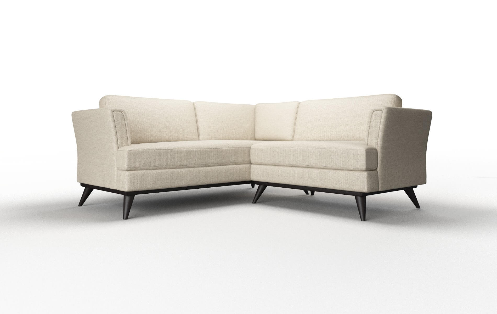 Antalya Parker linen Sectional Espresso Legs  1