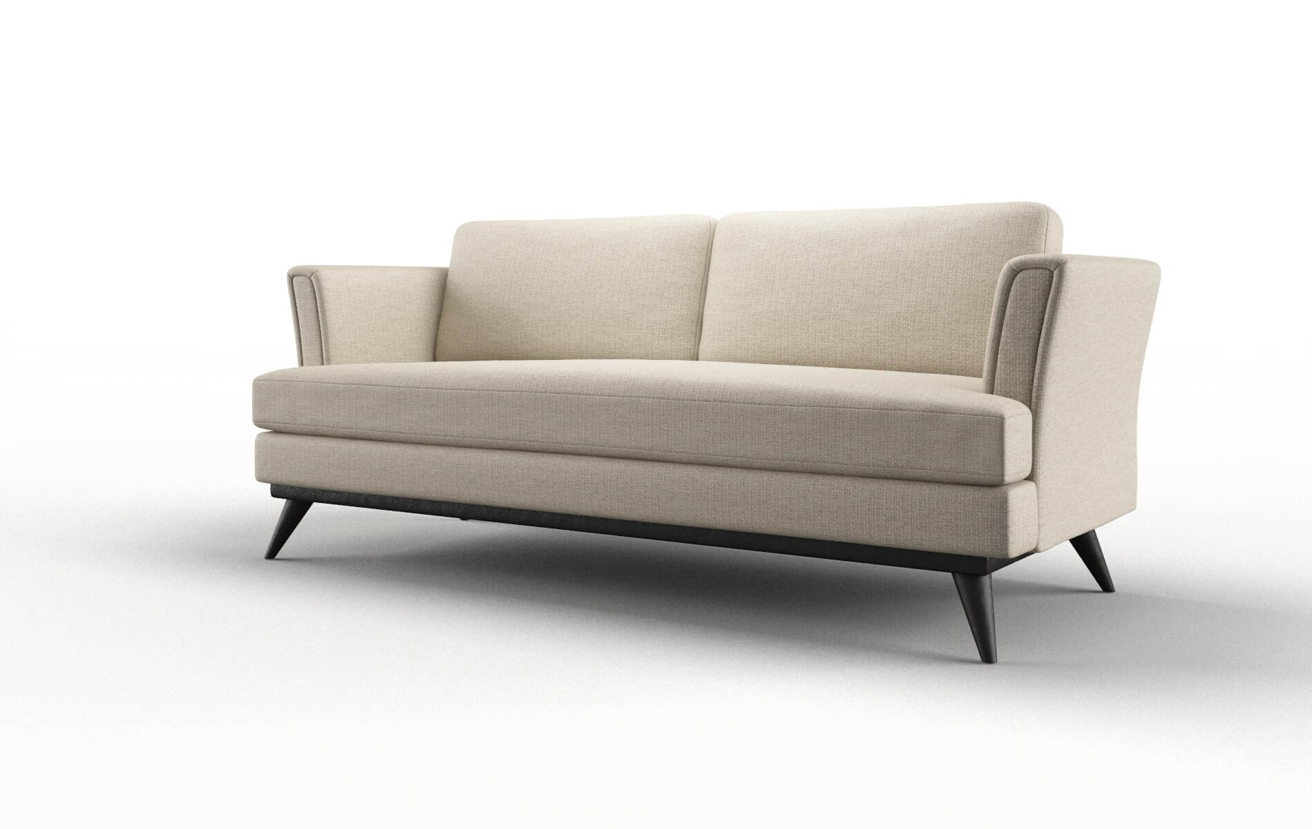 Antalya Parker Linen Sofa espresso legs 4