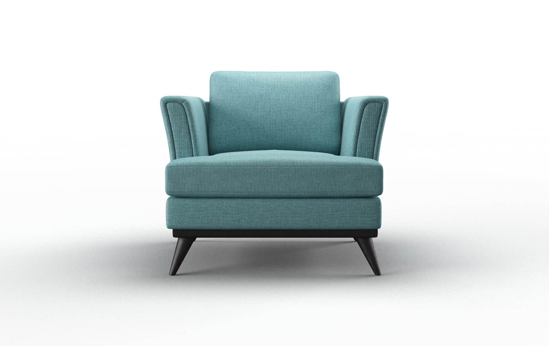 Antalya Parker Turquoise chair espresso legs