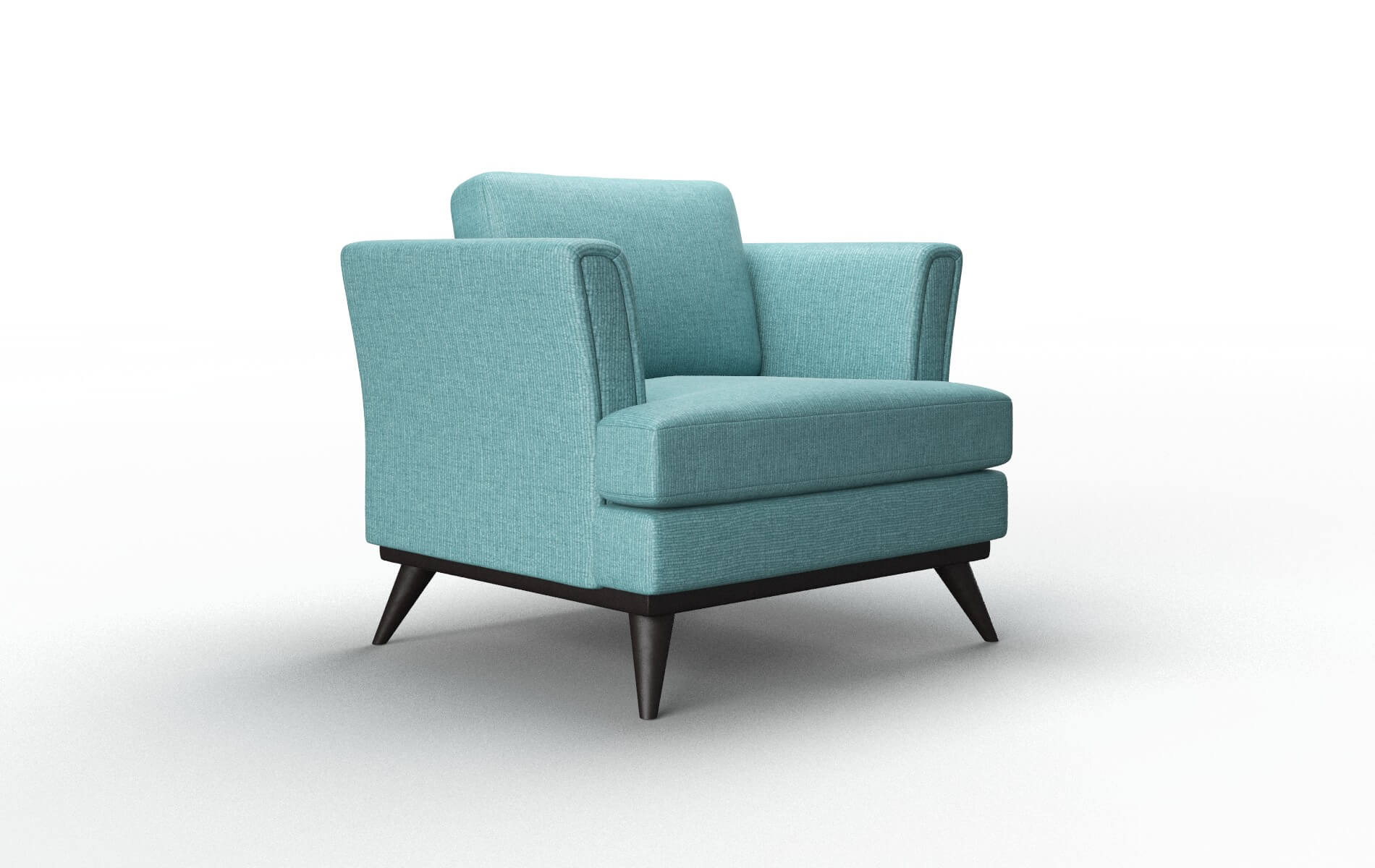 Antalya Parker Turquoise Chair espresso legs 2