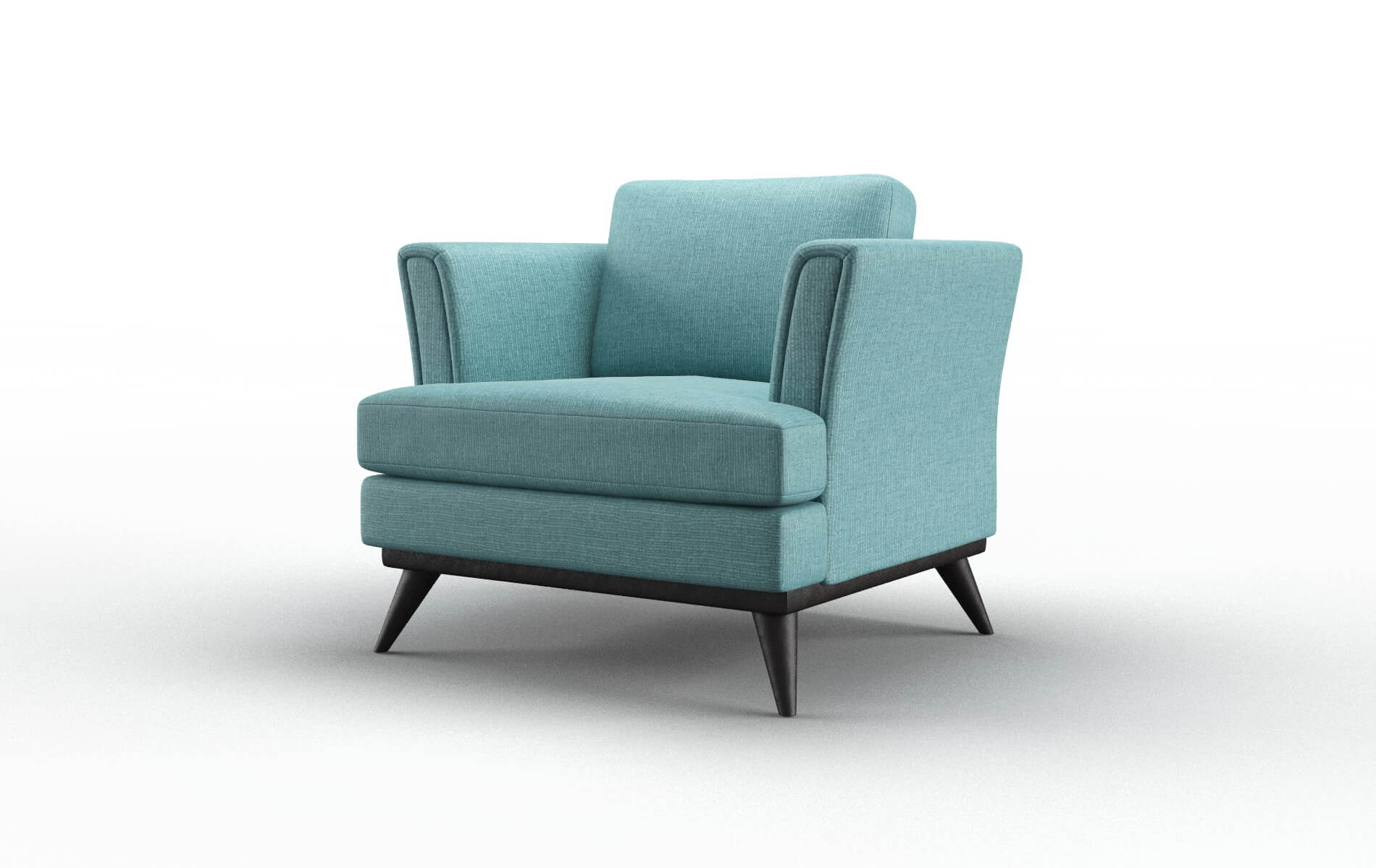 Antalya Parker Turquoise Chair espresso legs 4