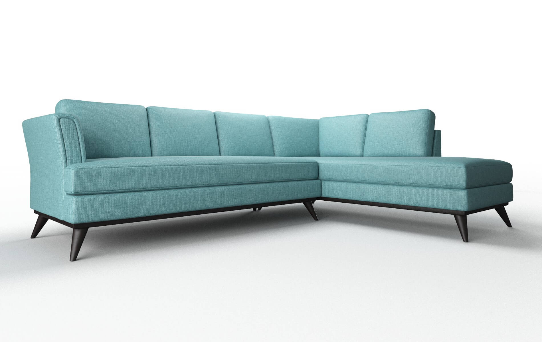 Antalya Parker Turquoise Panel espresso legs 2