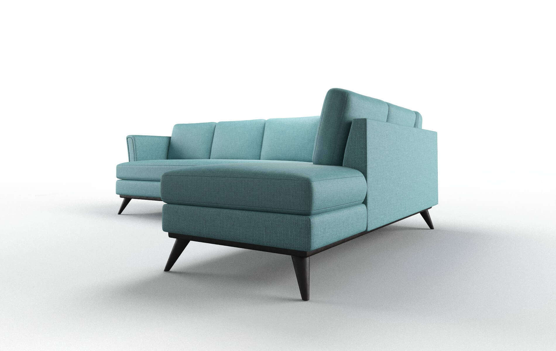 Antalya Parker Turquoise Panel espresso legs 4