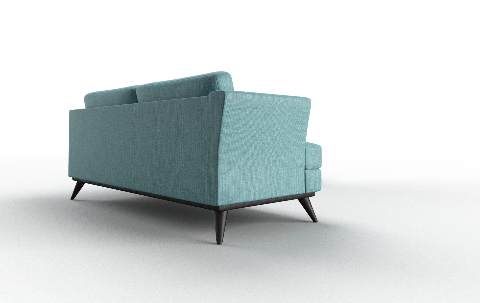 Antalya Parker Turquoise Sectional espresso legs 3