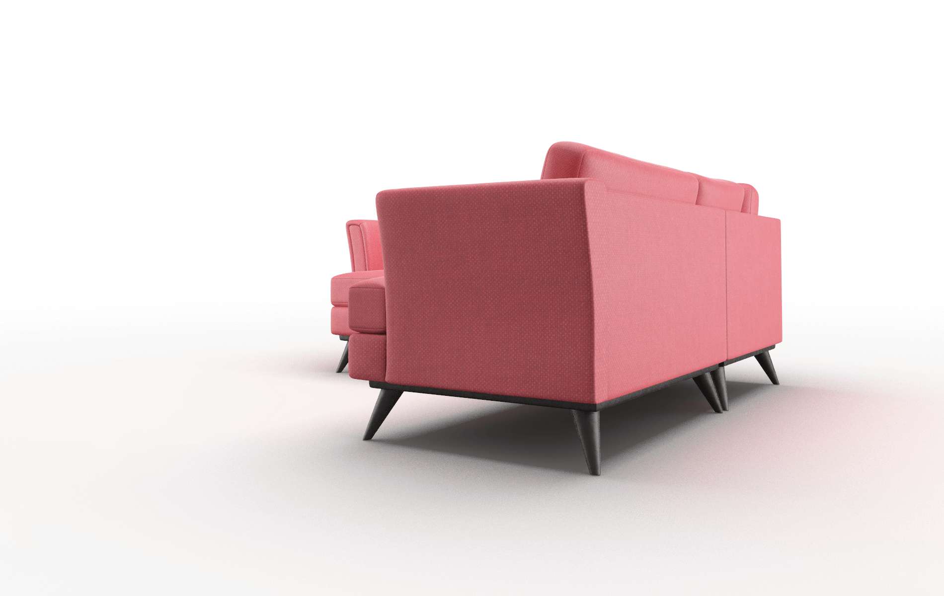 Antalya Pauline Ruby Sectional espresso legs 4