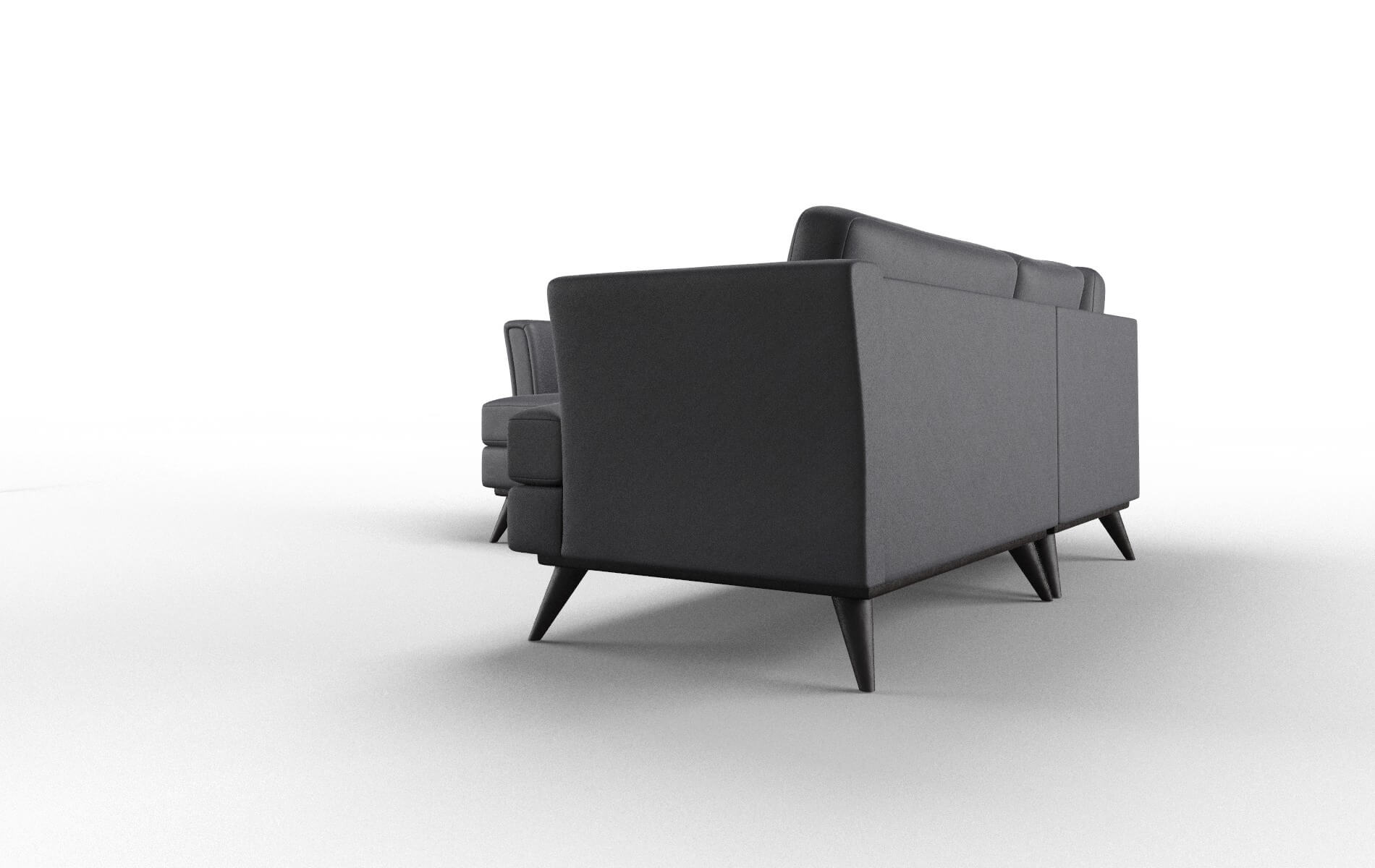 Antalya Redondo Navy Sectional espresso legs 5