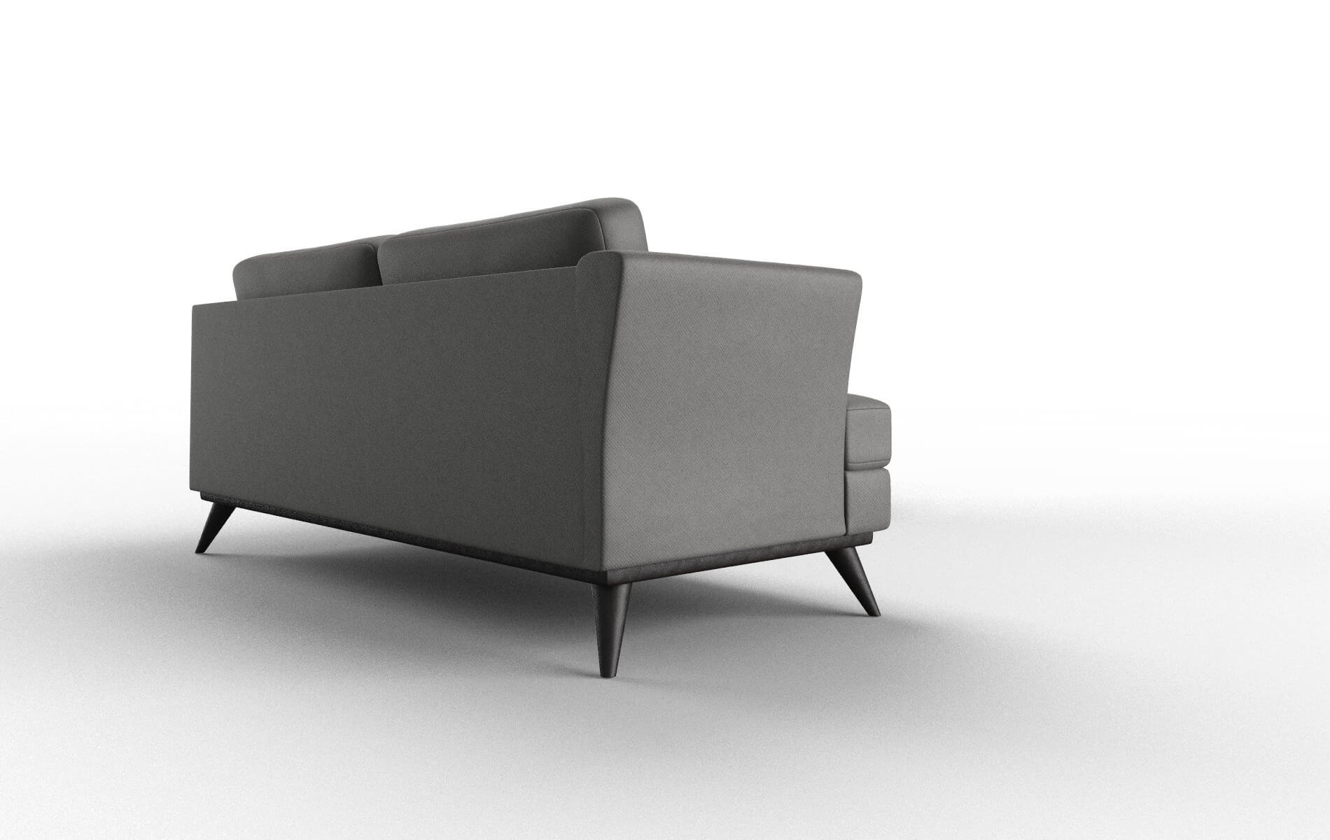 Antalya Rocket Charcoal Sectional espresso legs 3