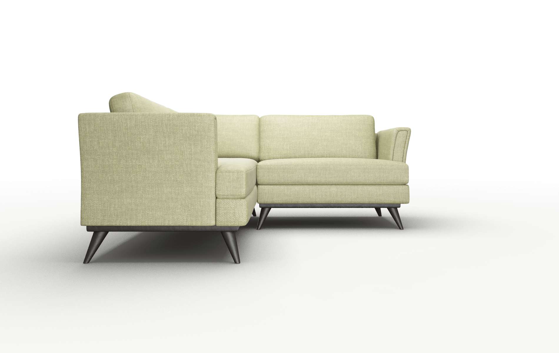 Antalya Rocket Evergreen Sectional espresso legs 2