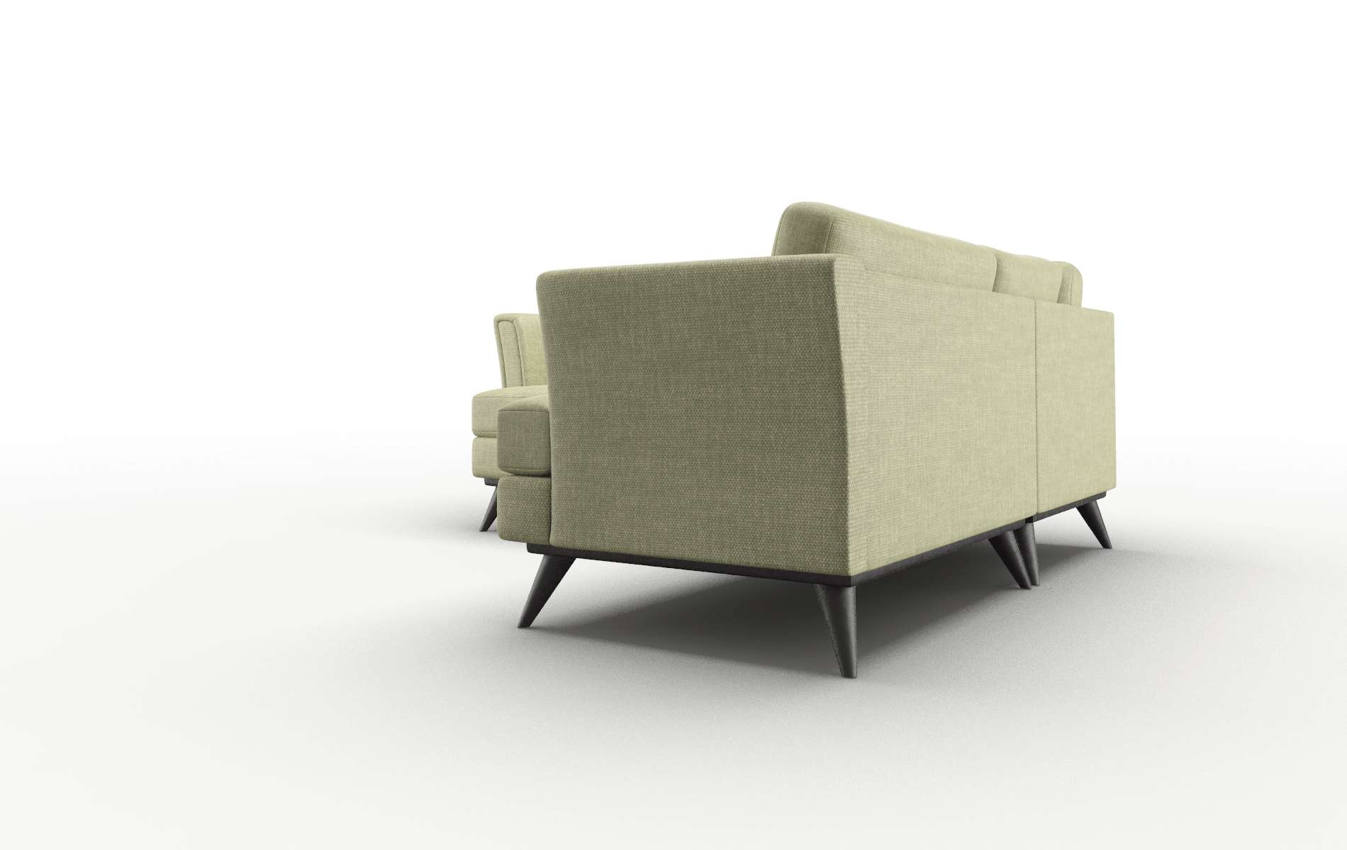 Antalya Rocket Evergreen Sectional espresso legs 4