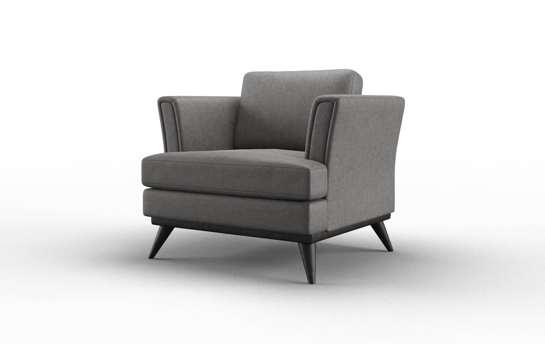 Antalya Sasha Grey Chair espresso legs 4