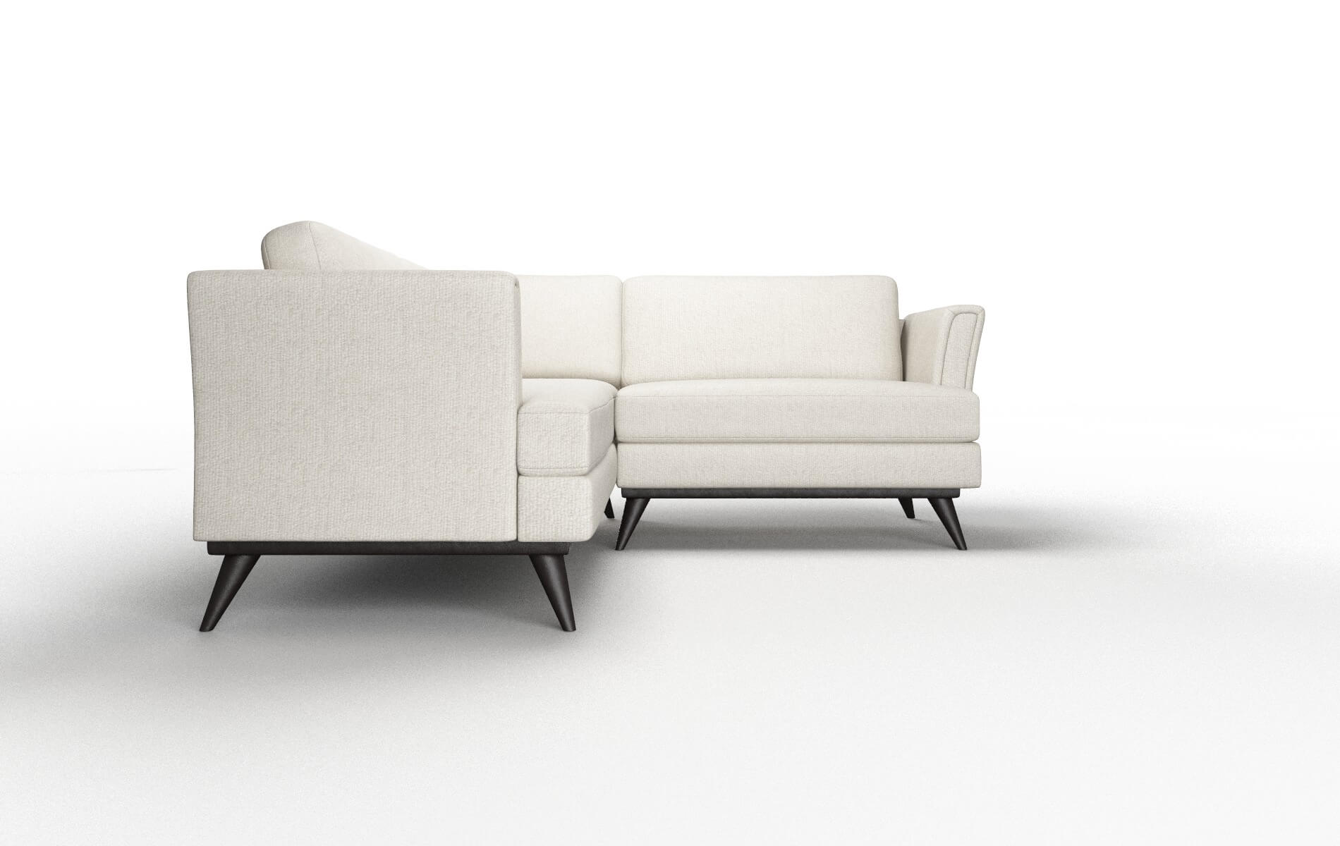 Antalya Sasha Linen Sectional espresso legs 2