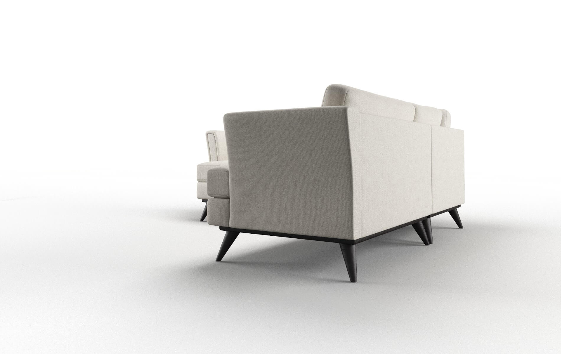 Antalya Sasha Linen Sectional espresso legs 4