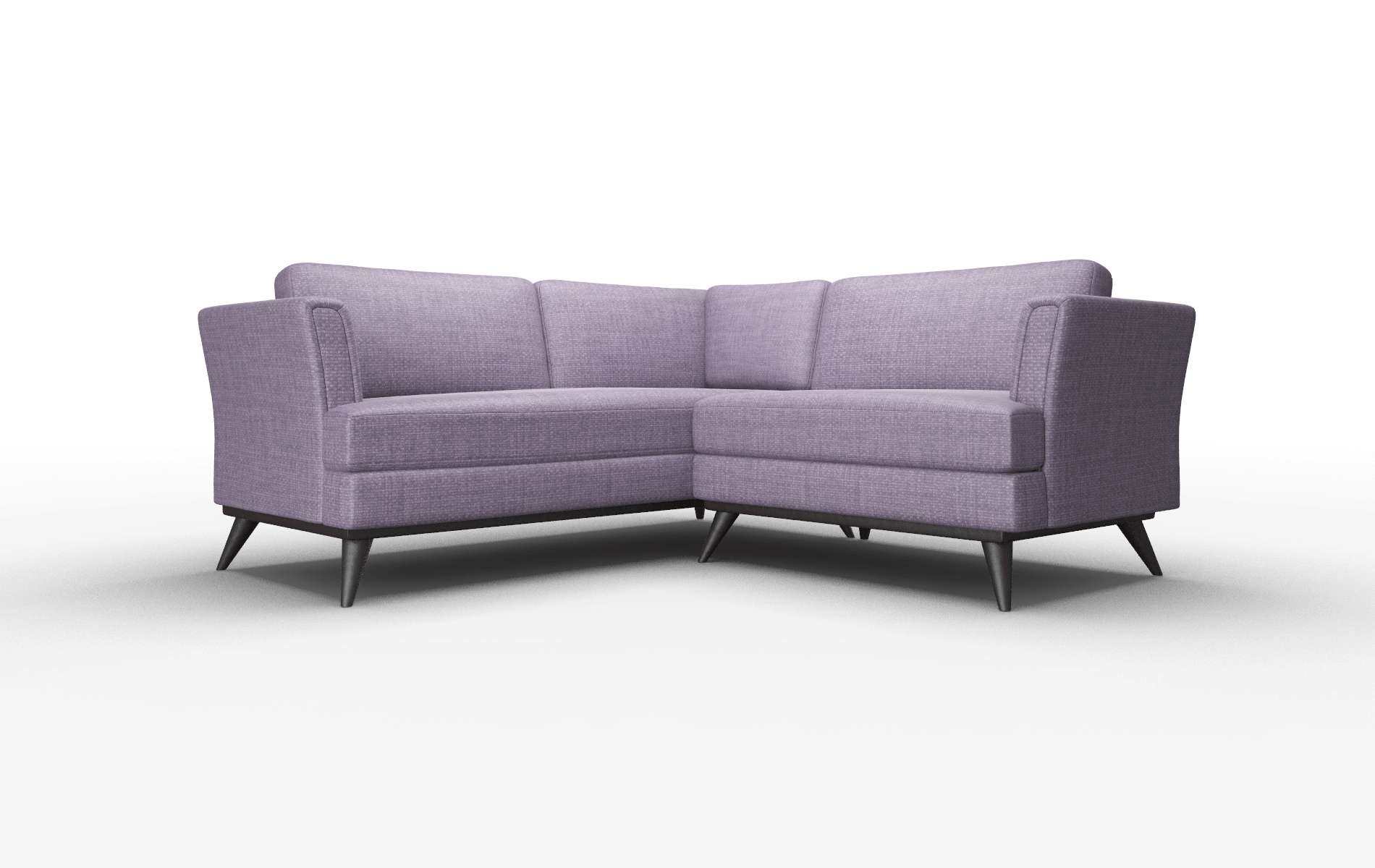 Antalya Tess Blackberry Sectional espresso legs 1