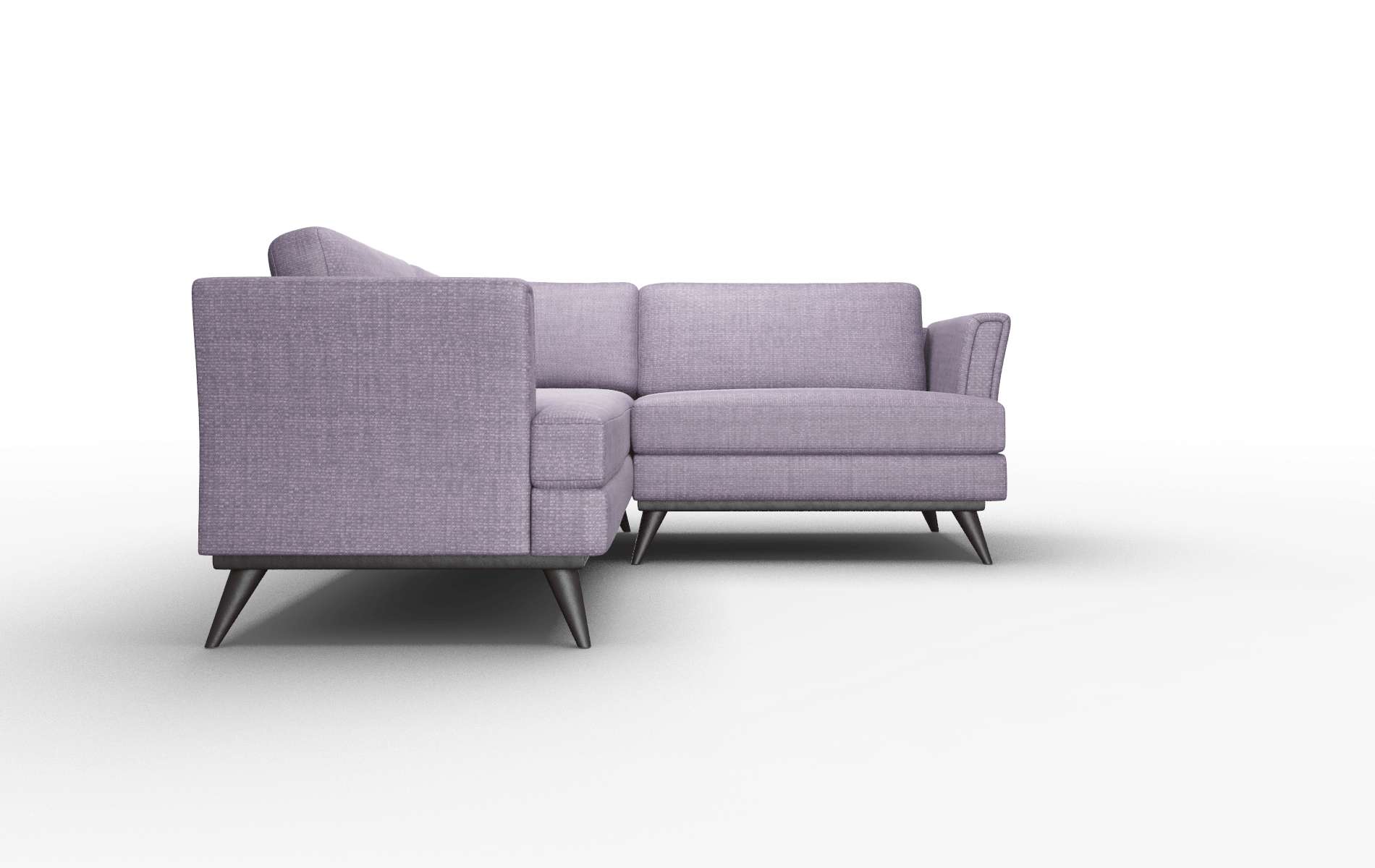 Antalya Tess Blackberry Sectional espresso legs 2