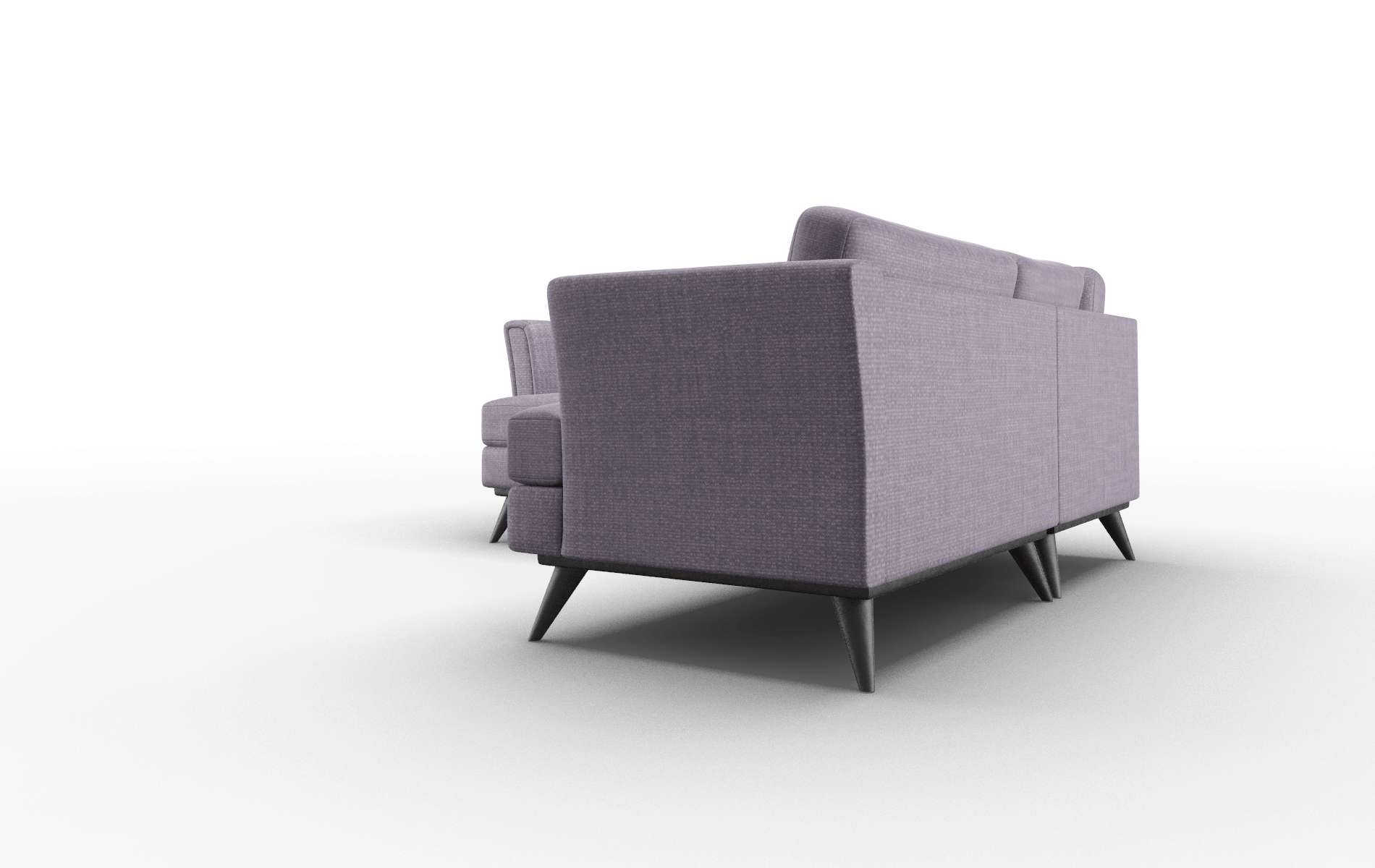 Antalya Tess Blackberry Sectional espresso legs 4