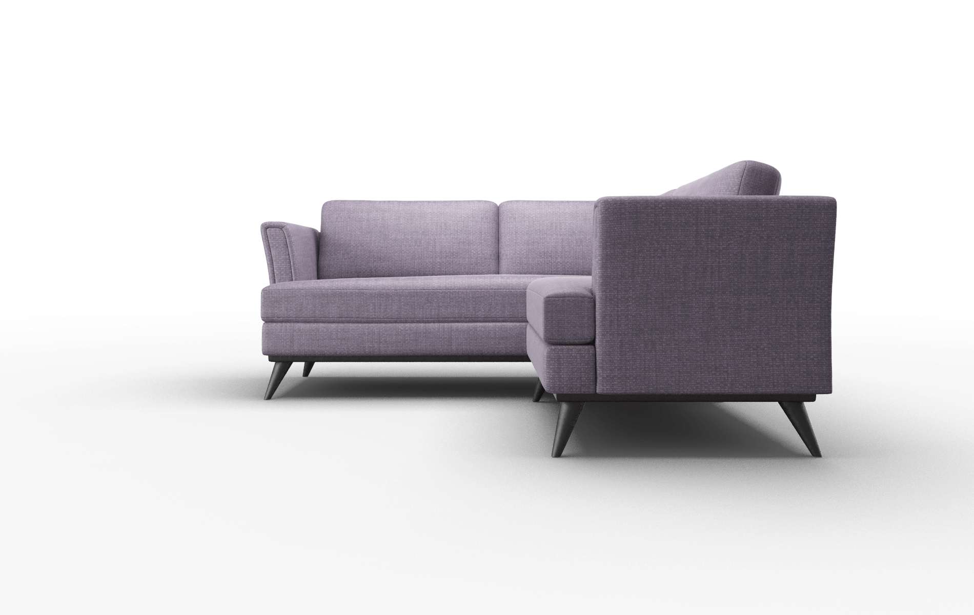 Antalya Tess Blackberry Sectional espresso legs 5