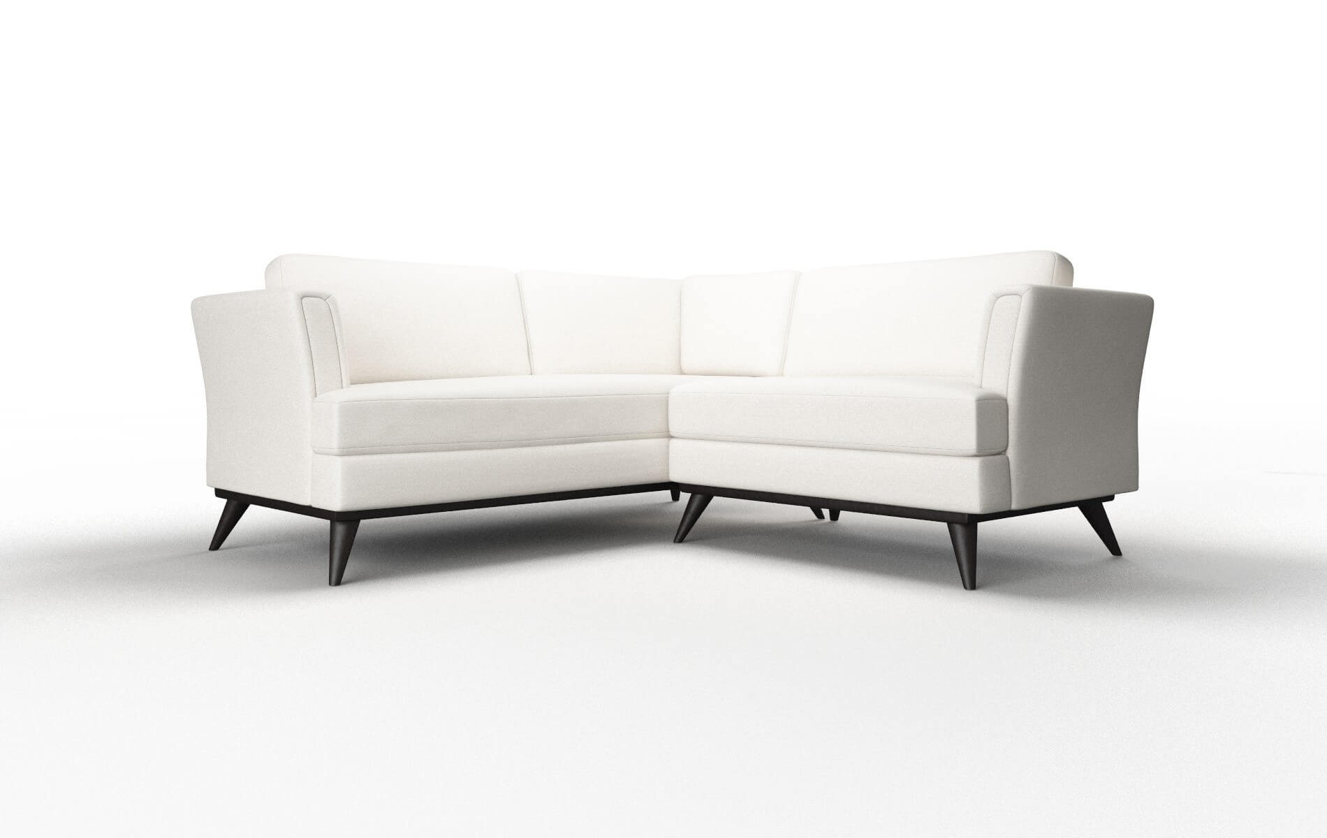 Antalya Venice Eggshell Sectional espresso legs 1