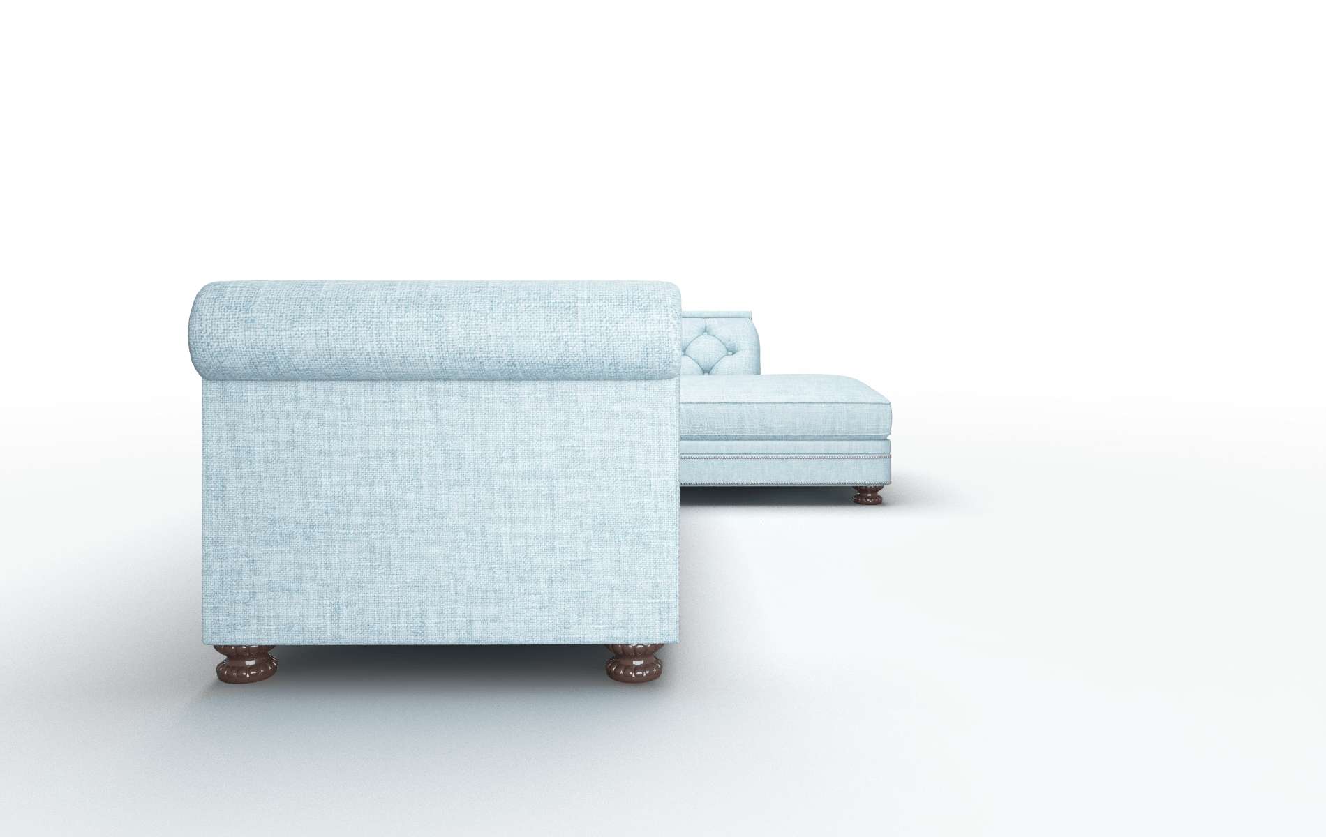 Athens Atlas Turquoise Panel espresso legs 3