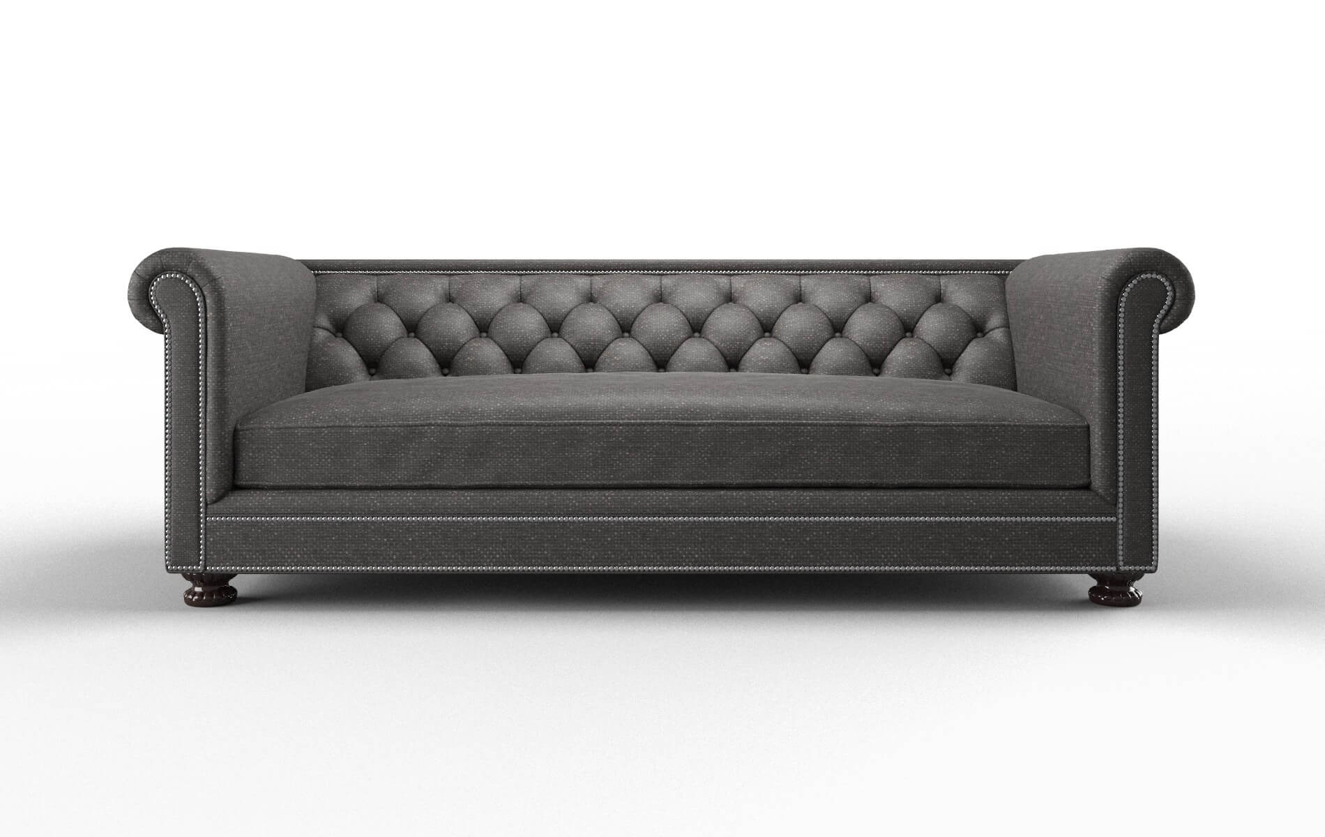 Athens Avenger Denim Sofa espresso legs