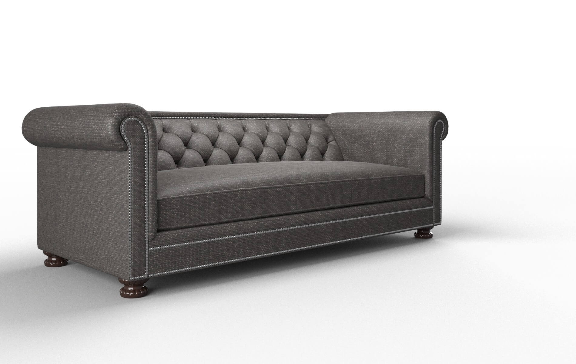Athens Avenger Denim Sofa espresso legs 2