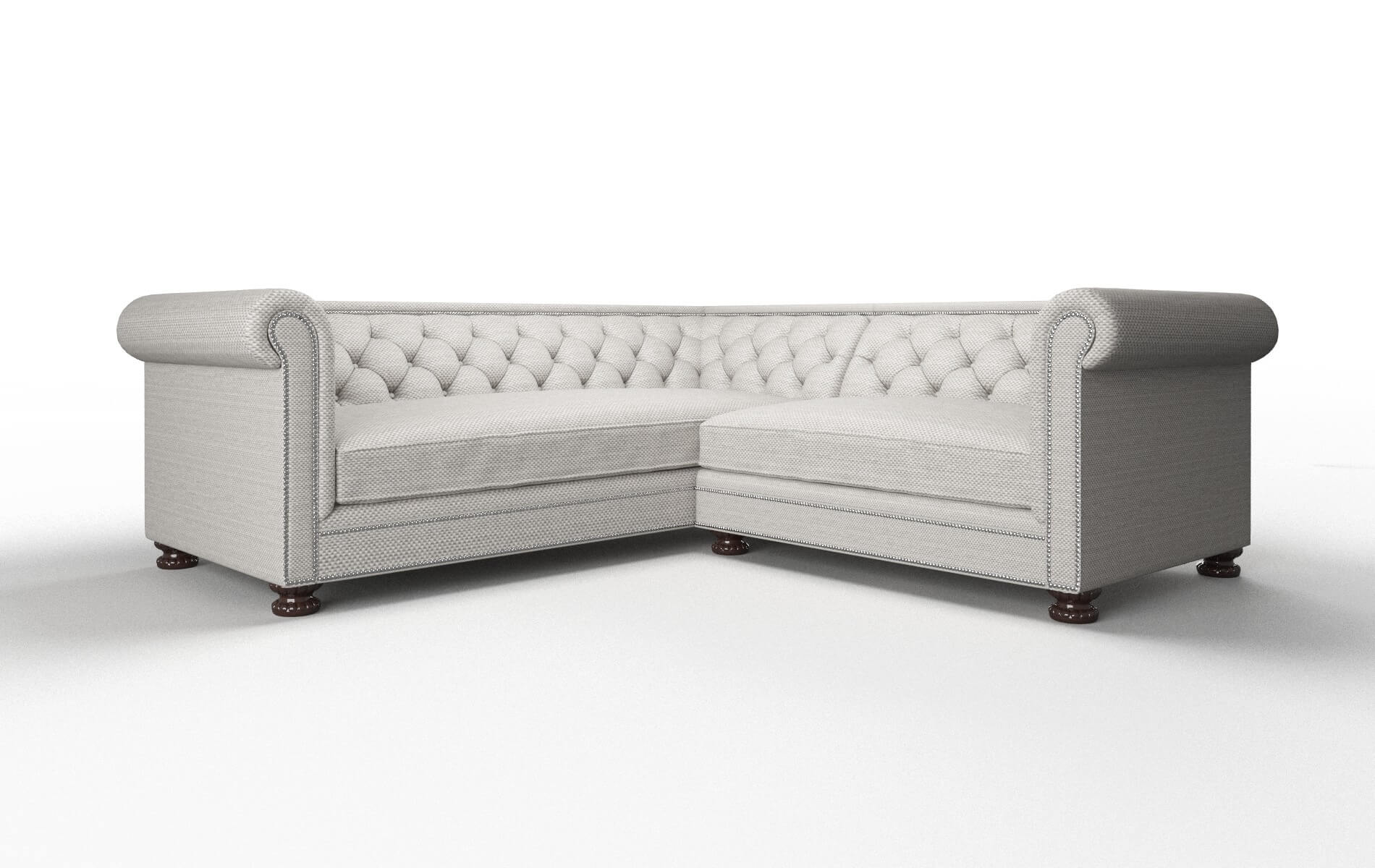 Athens Avenger Dolphin Sectional espresso legs