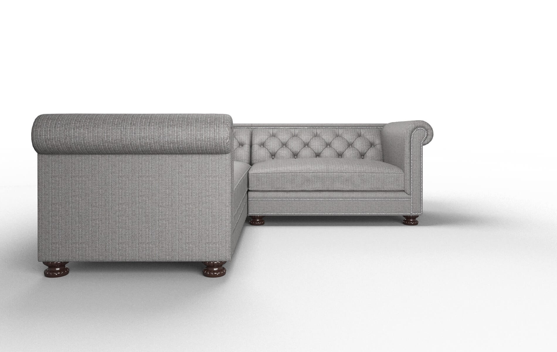 Athens Avenger Zinc Sectional espresso legs 2