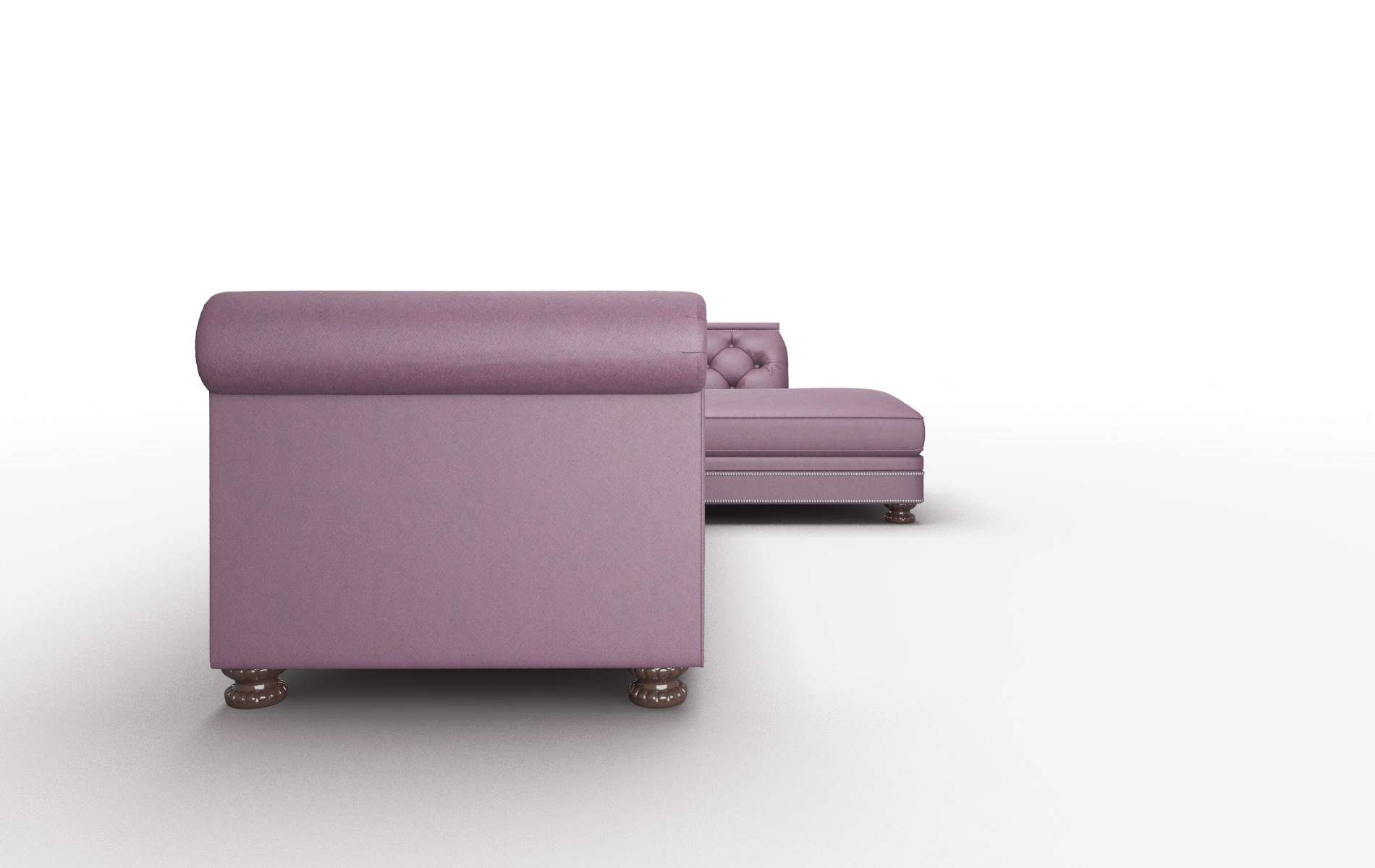 Athens Bella Aubergine Panel espresso legs 3