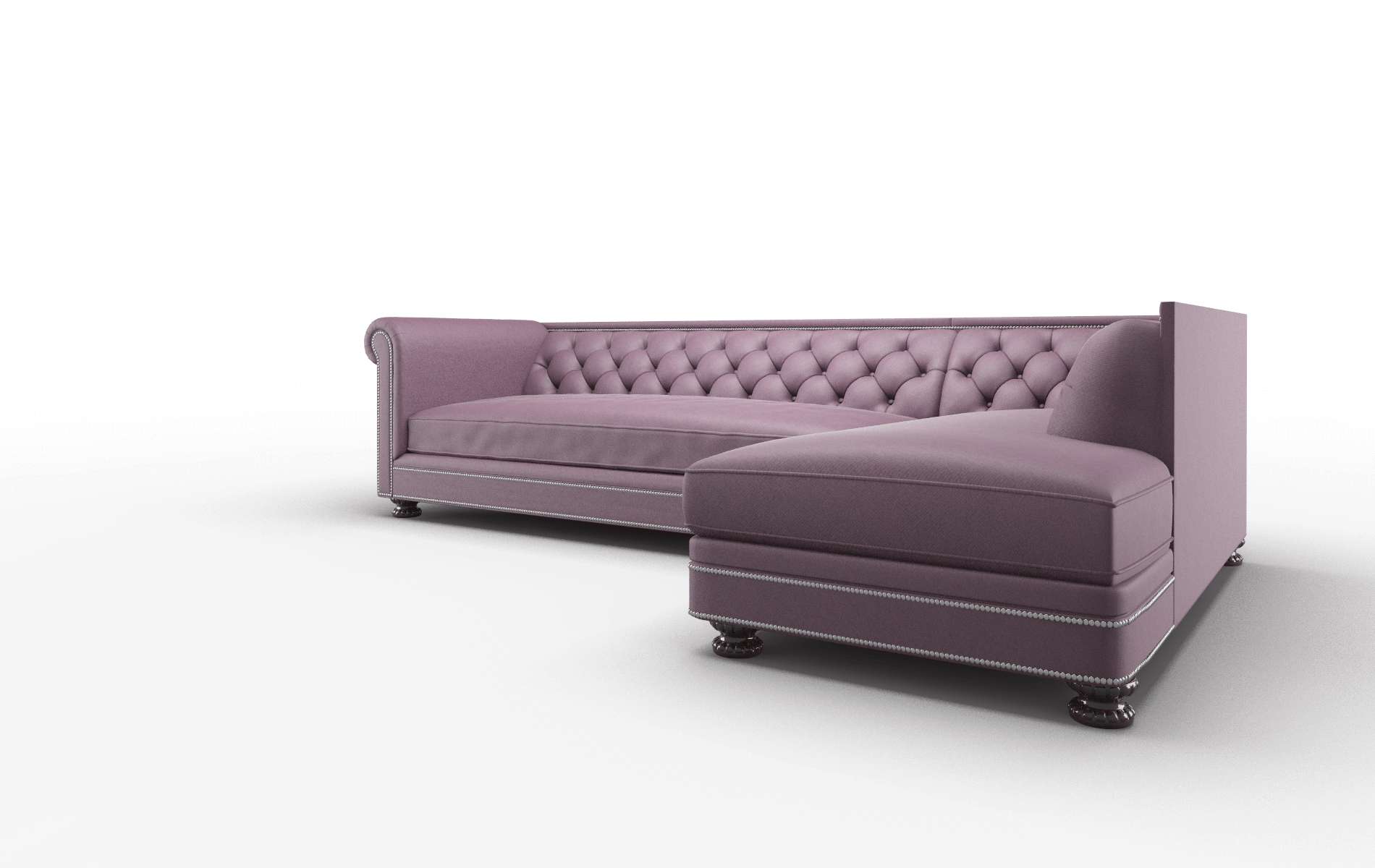 Athens Bella Aubergine Panel espresso legs 4