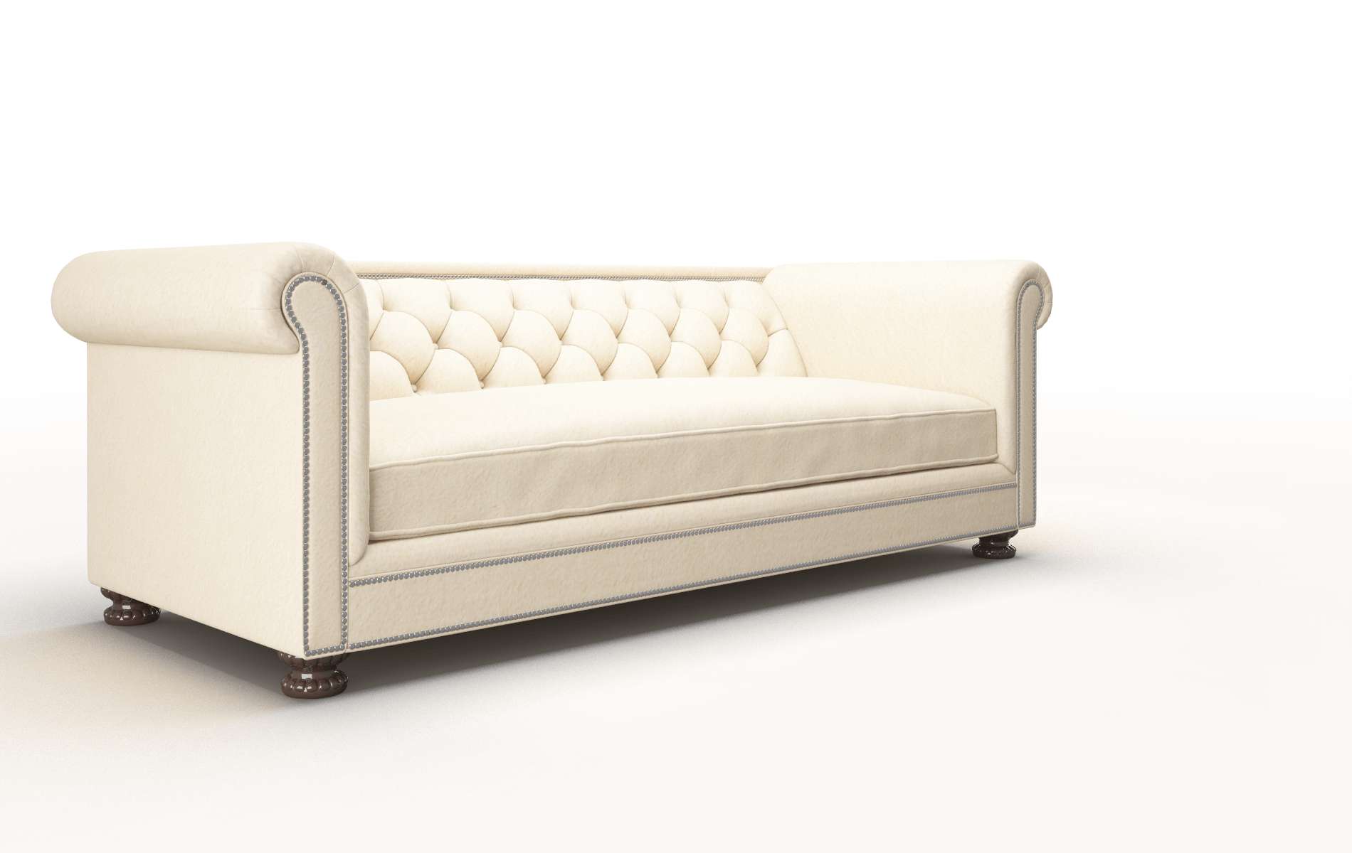 Athens Bella Buckwheat Sofa espresso legs 2