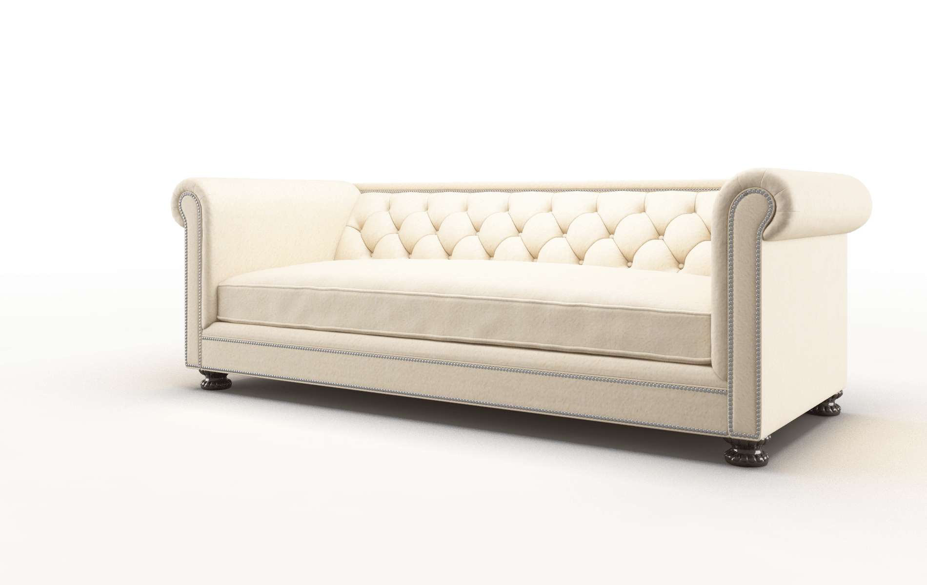 Athens Bella Buckwheat Sofa espresso legs 4