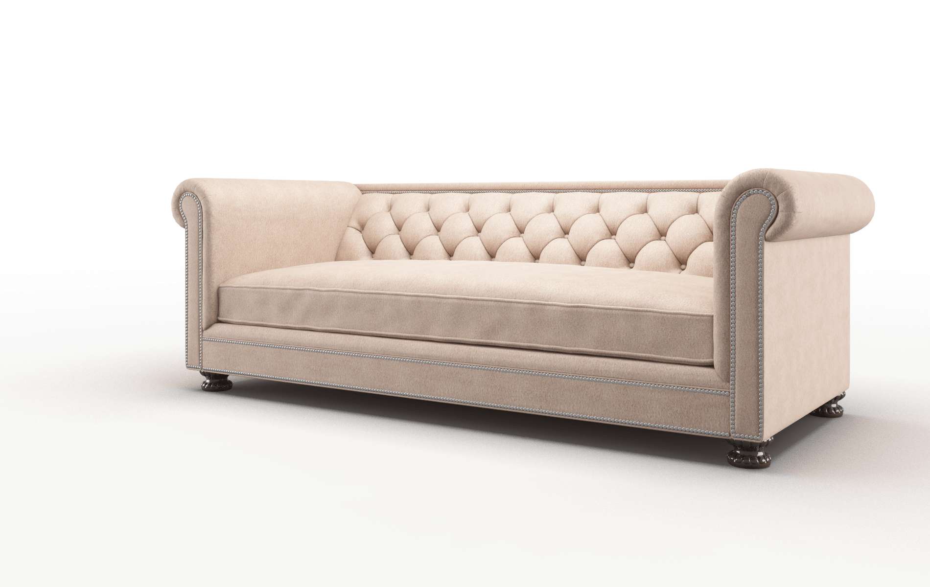 Athens Bella Cocoa Sofa espresso legs 4