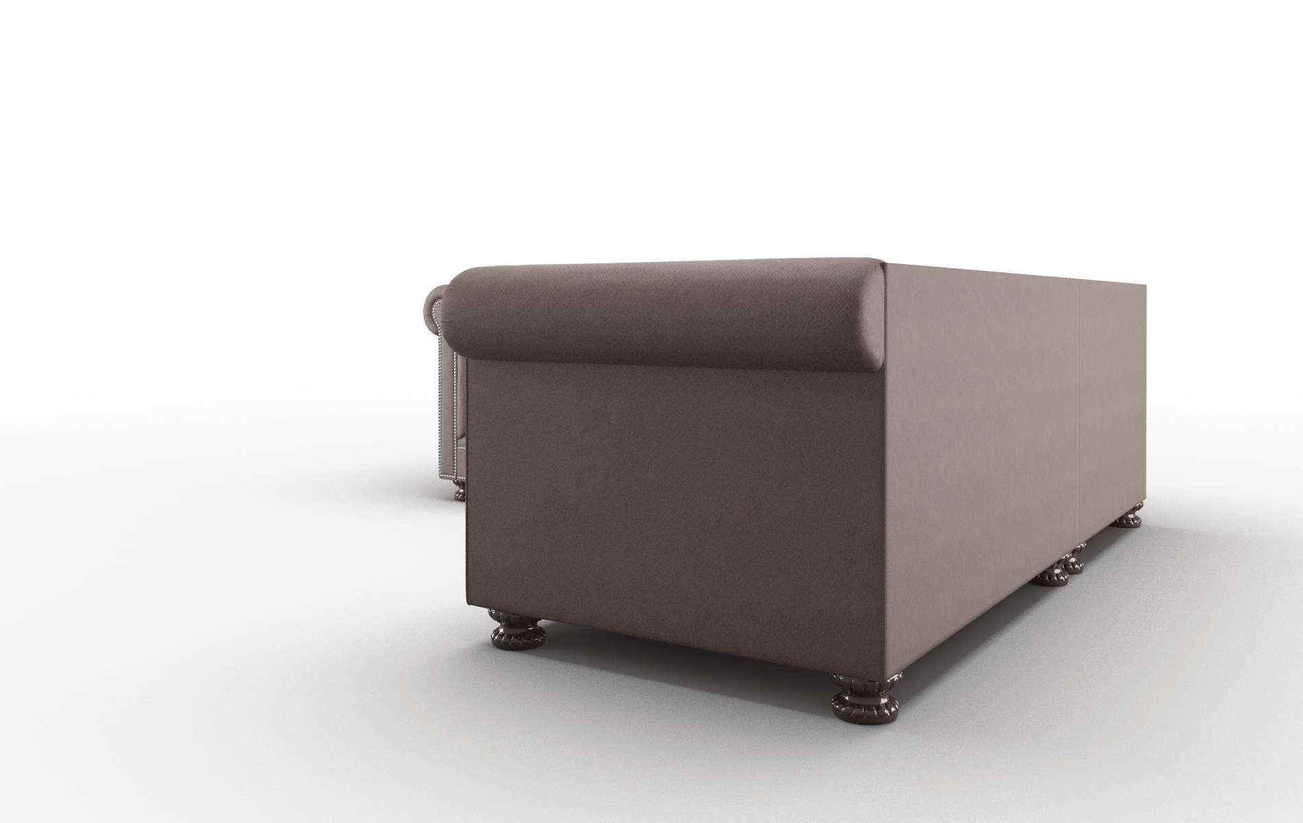 Athens Bella Espresso Sectional espresso legs 4