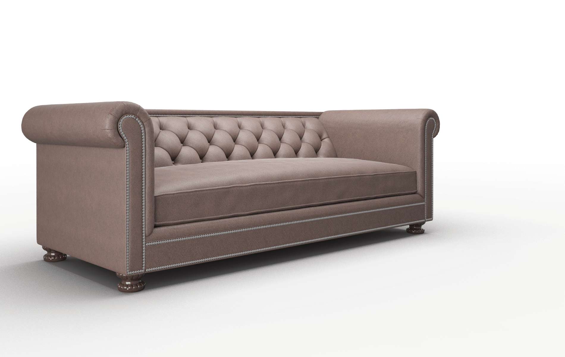 Athens Bella Espresso Sofa espresso legs 2