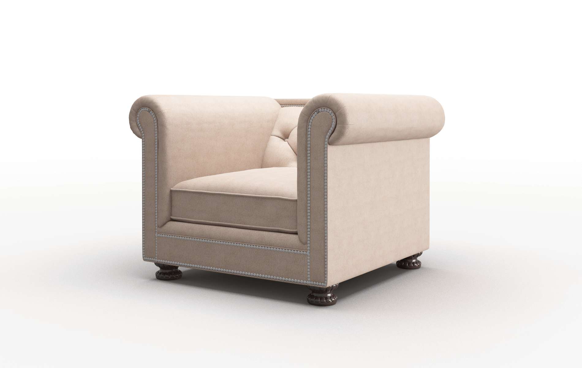 Athens Bella Pewter Chair espresso legs 4