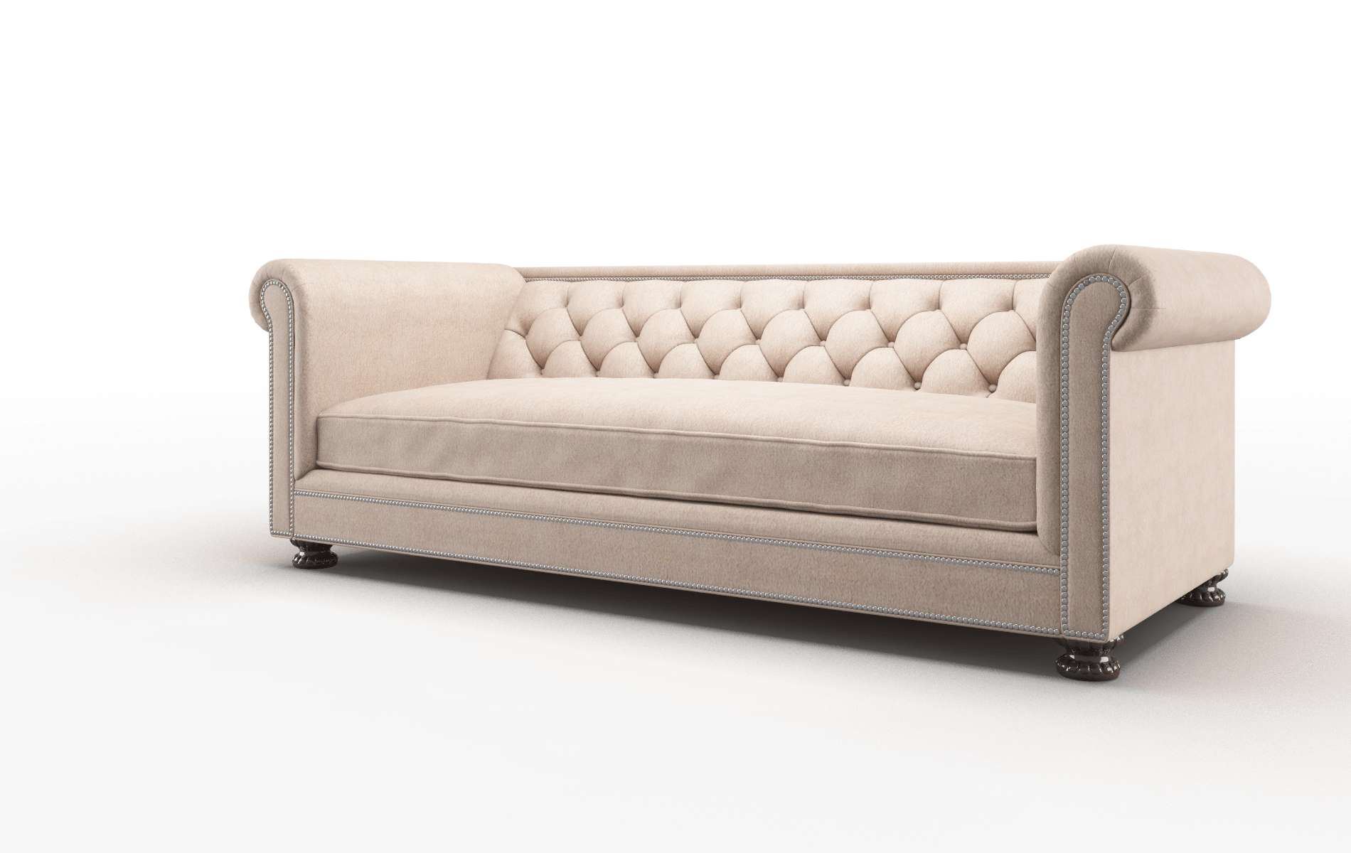 Athens Bella Pewter Sofa espresso legs 4