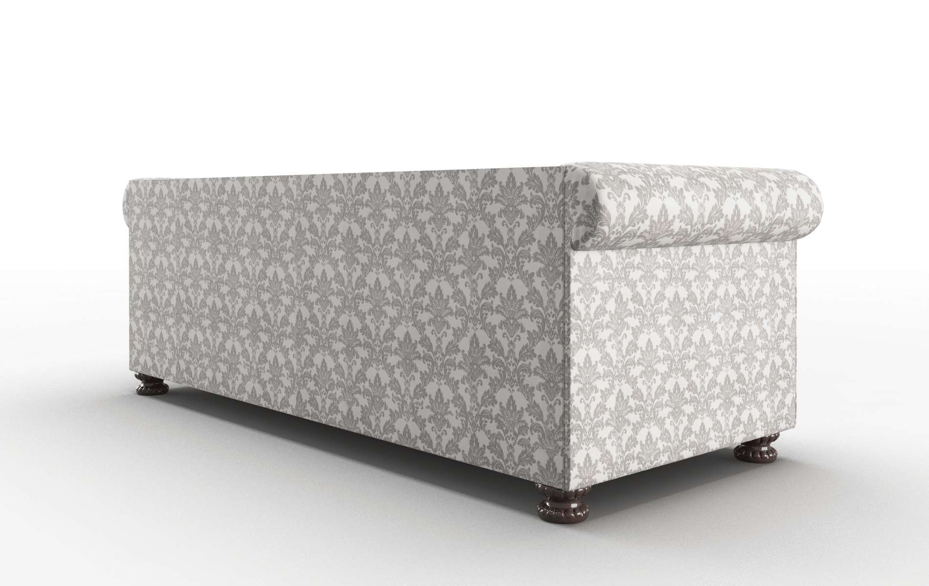 Athens Bergamo Dove Sofa espresso legs 5