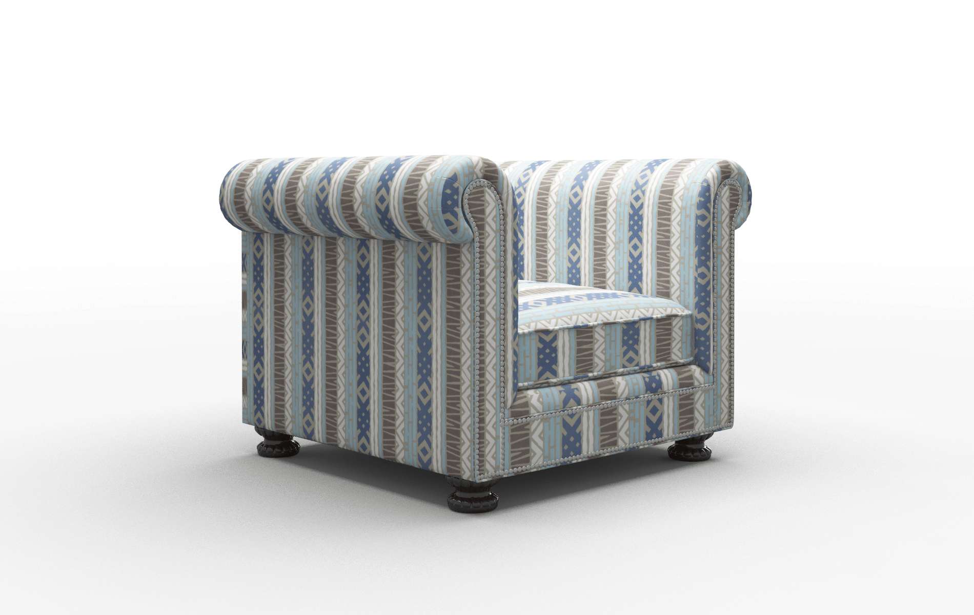 Athens Bodhi Indigo Chair espresso legs 2