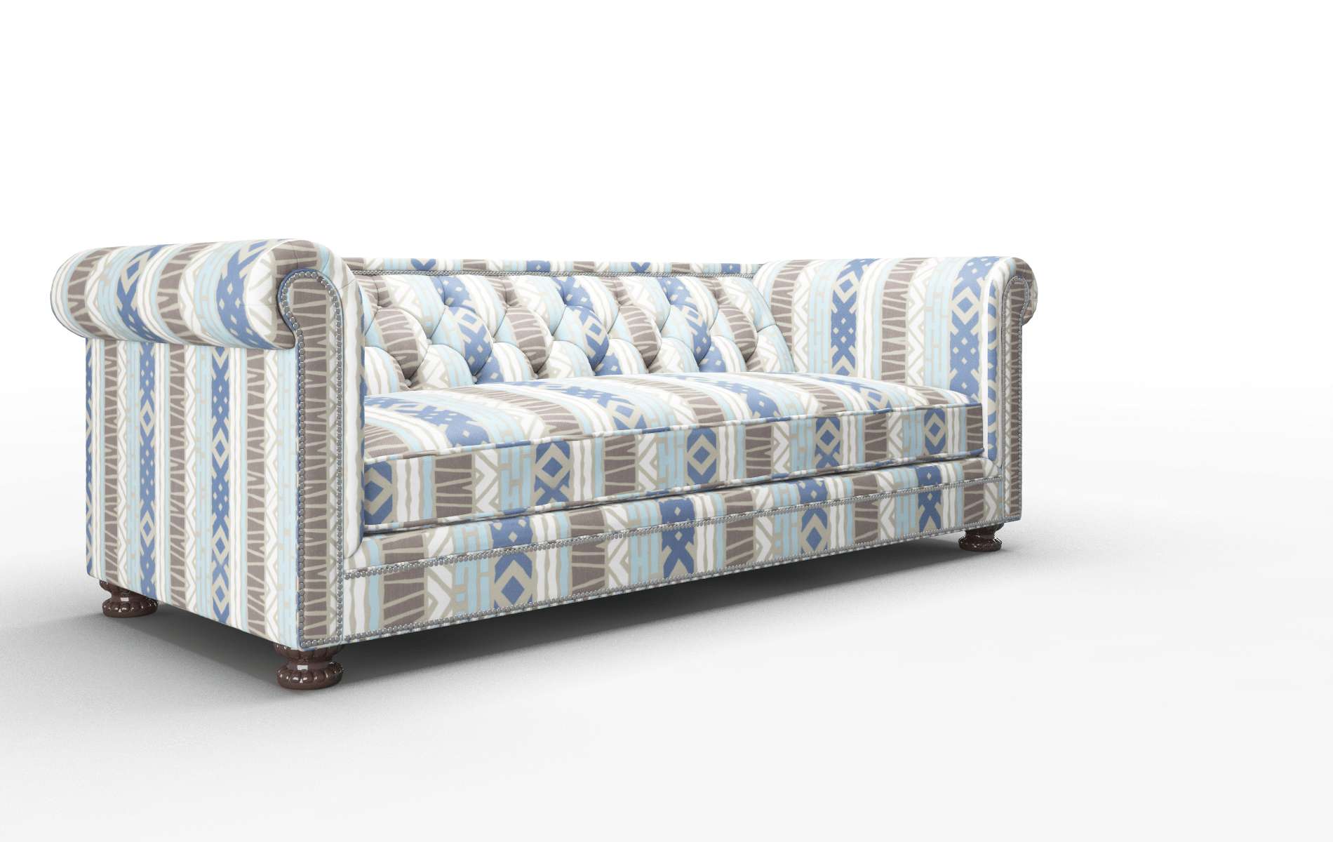 Athens Bodhi Indigo Sofa espresso legs 2