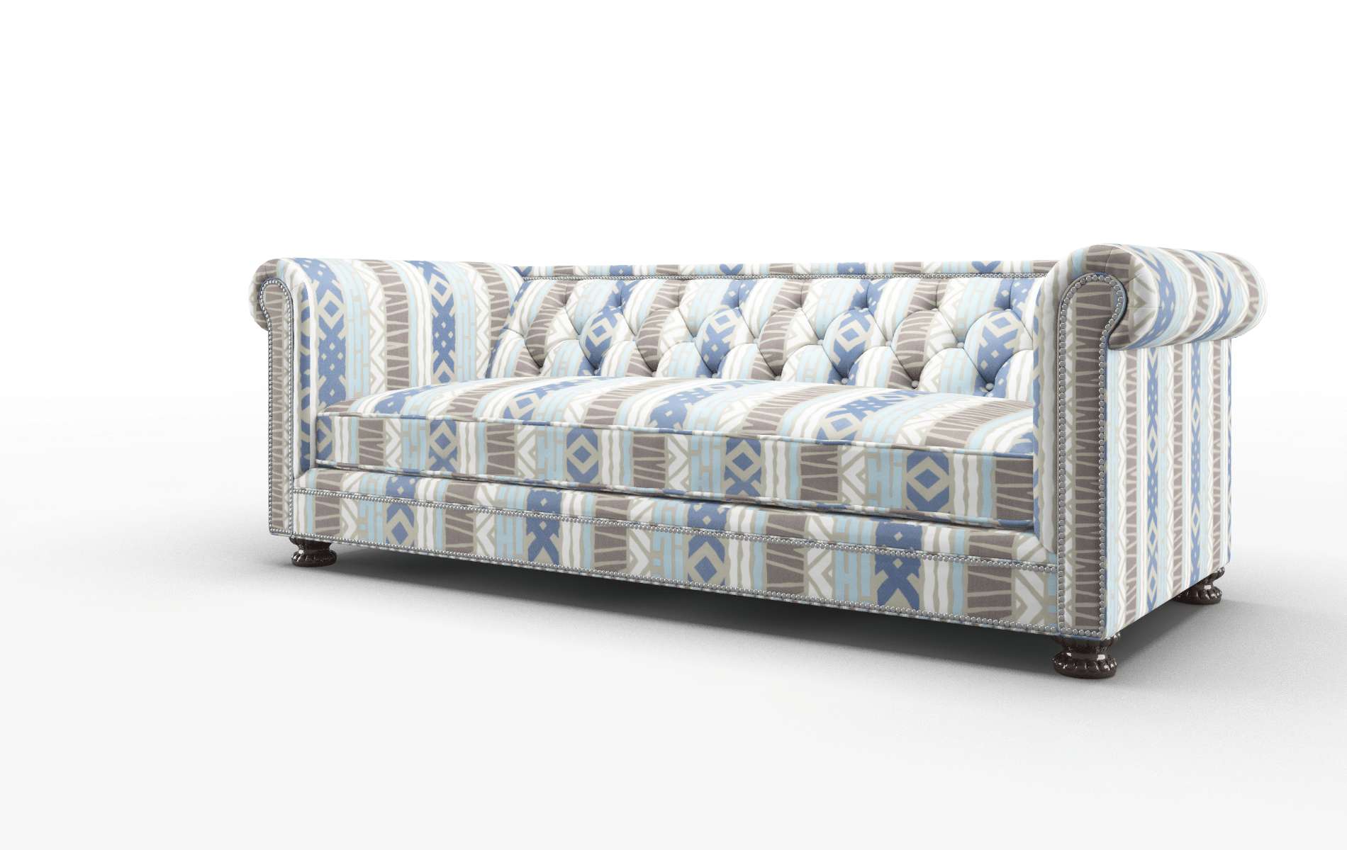 Athens Bodhi Indigo Sofa espresso legs 4