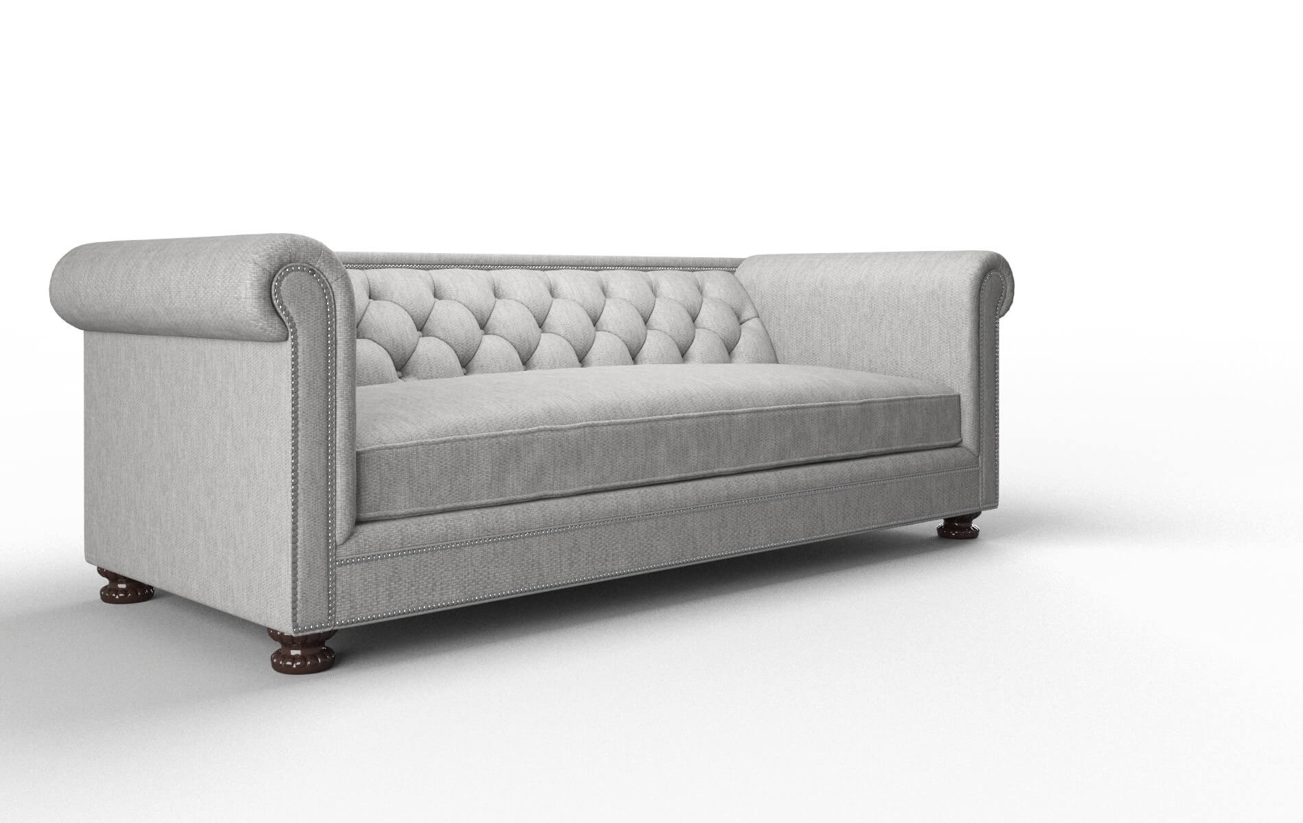 Athens Bungalow Graphite Sofa espresso legs 2