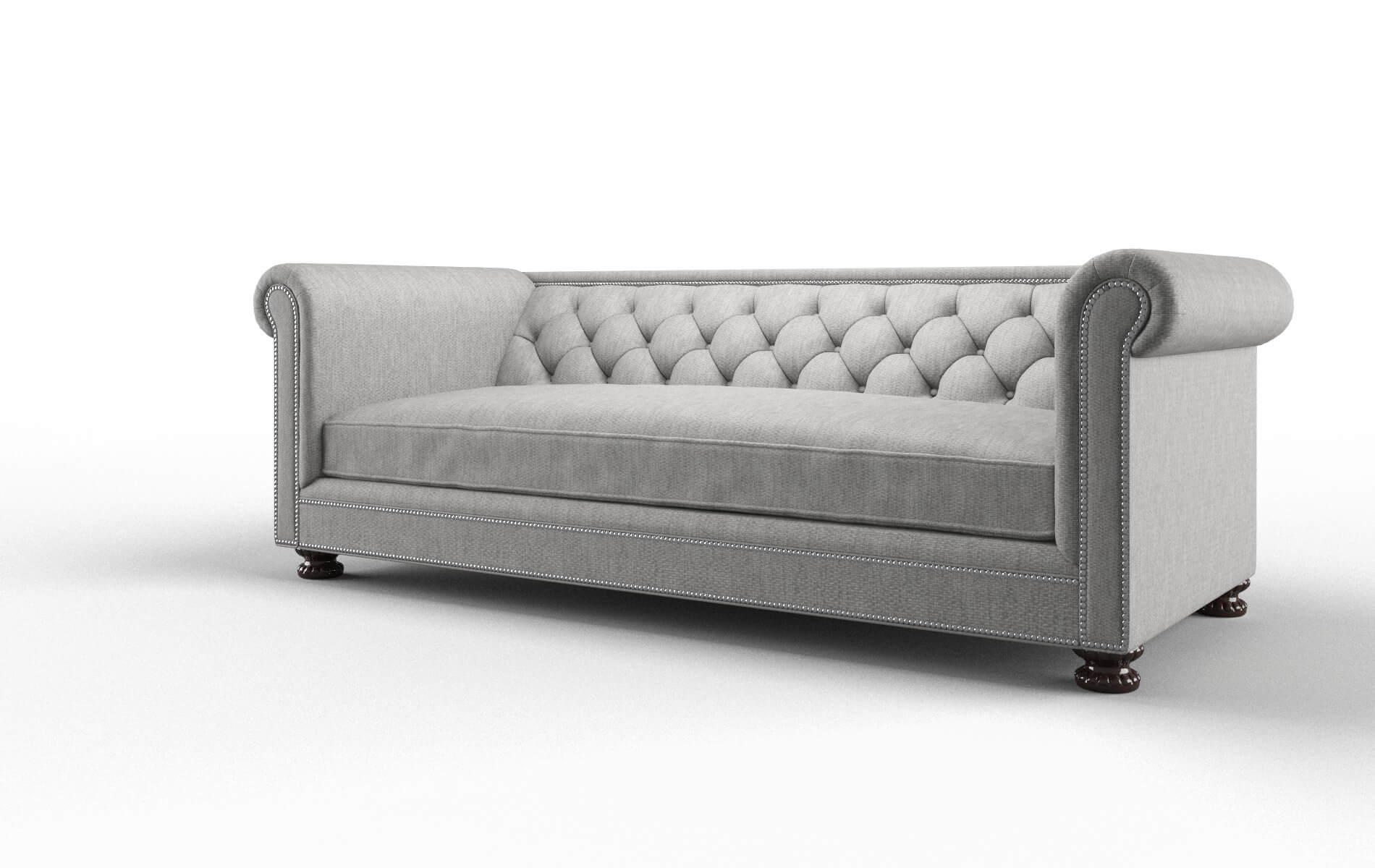 Athens Bungalow Graphite Sofa espresso legs 4